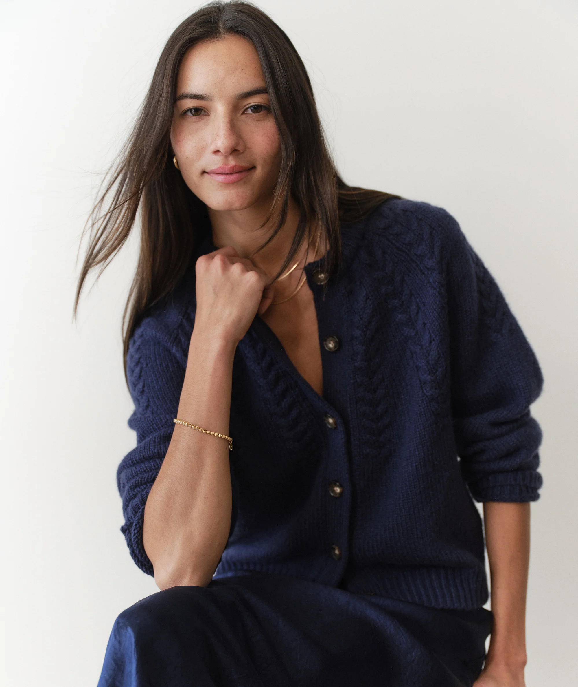Everly Cable Knit Cardigan - Image 3