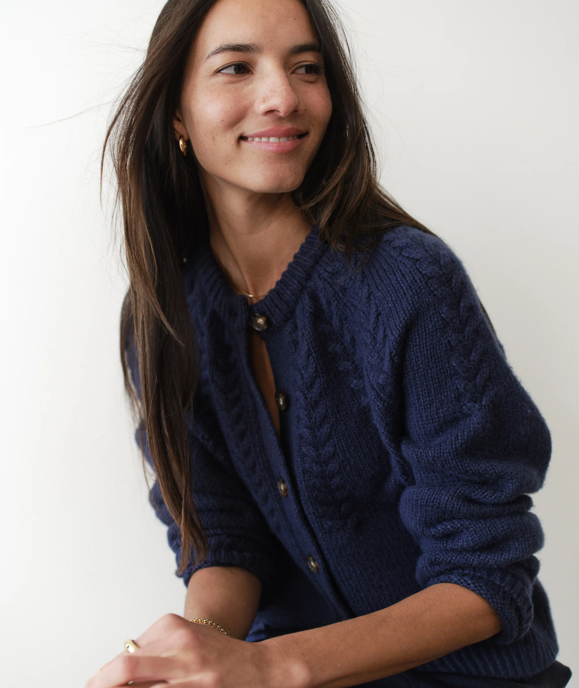 Everly Cable Knit Cardigan - Image 6