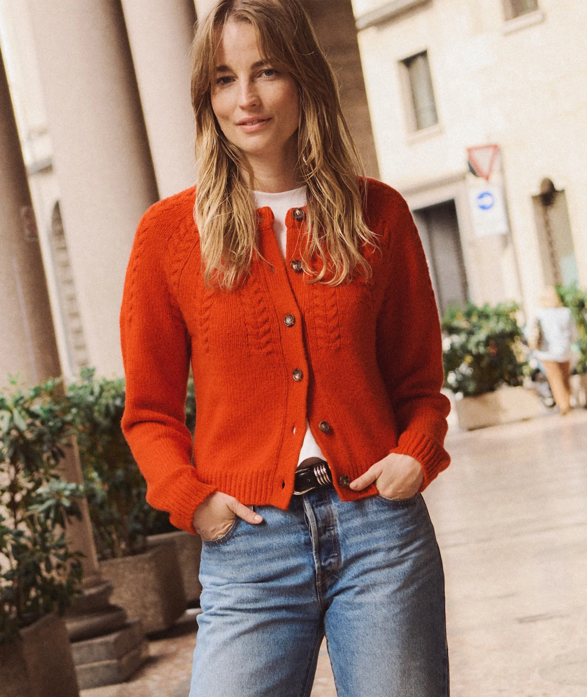 Everly Cable Knit Cardigan - Image 2