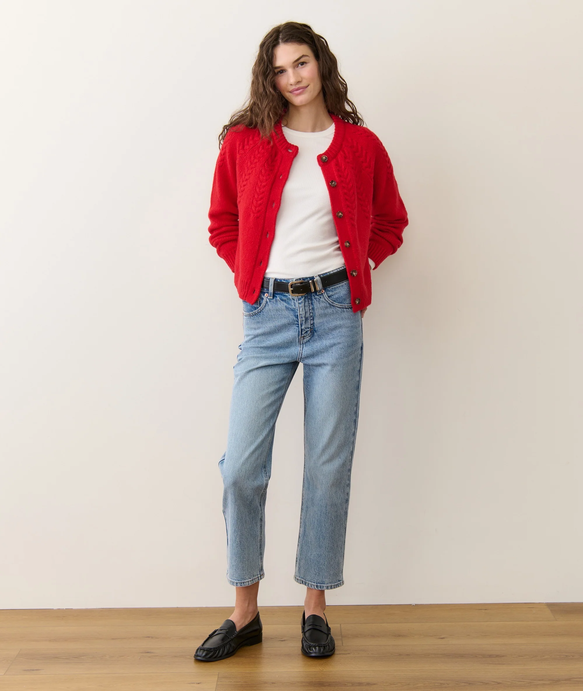 Everly Cable Knit Cardigan - Image 7