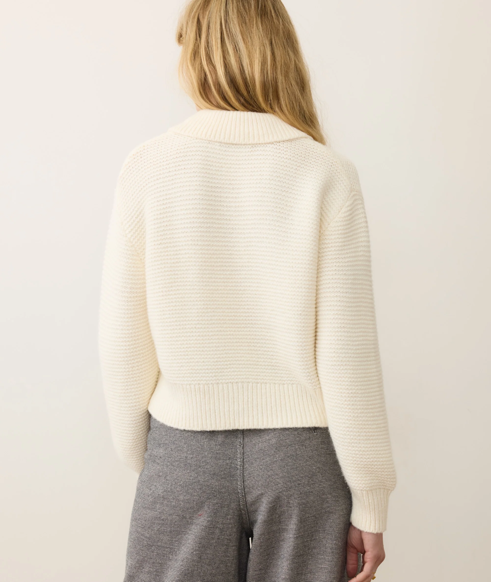 Everly Cable Knit Sweater Polo - Image 3