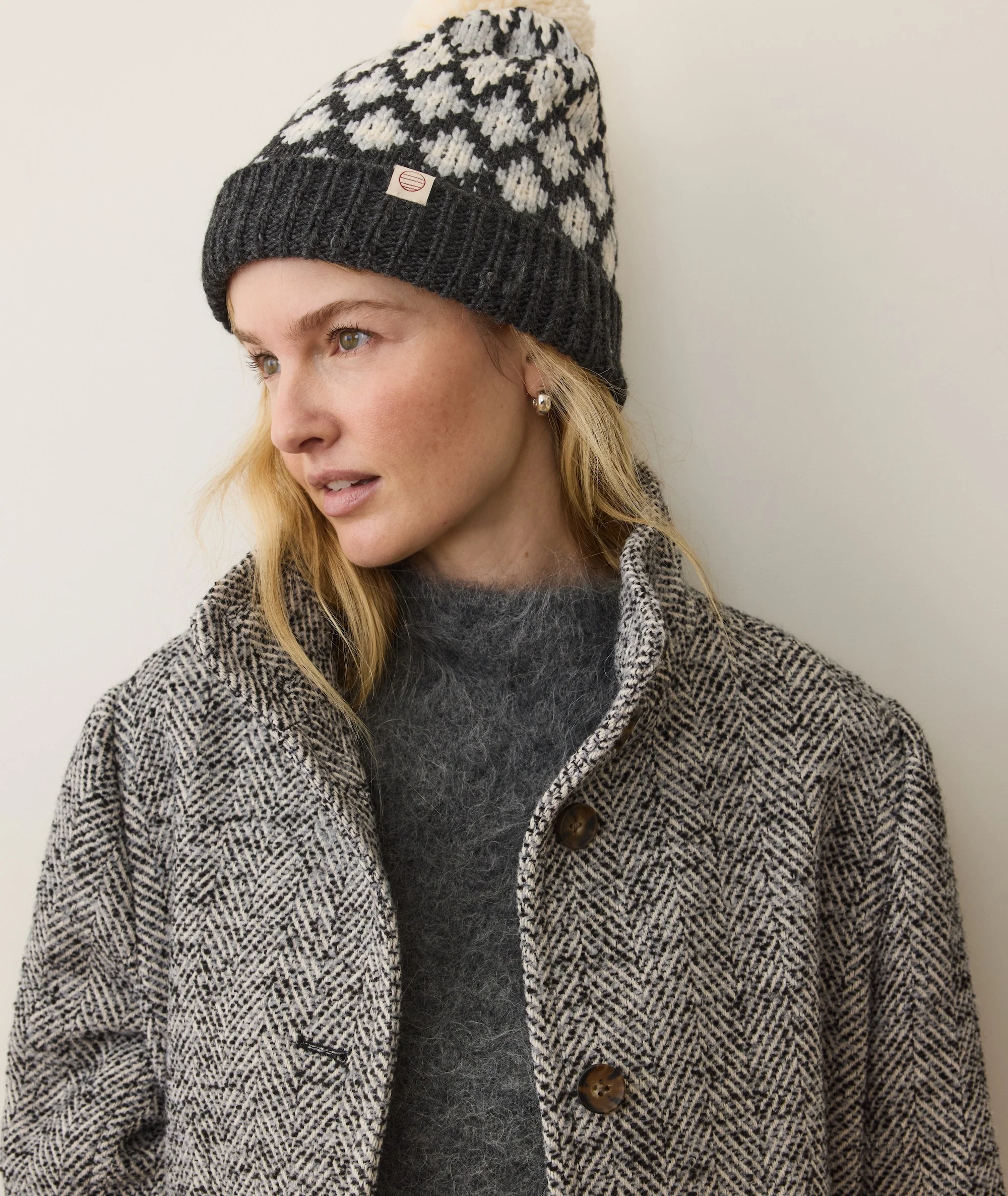 Fair Isle Pom Beanie - Image 3