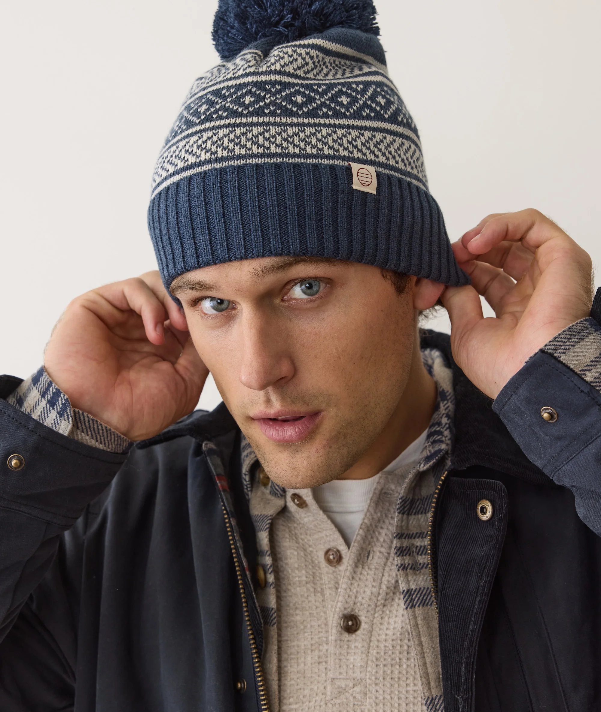 Fair Isle Pom Beanie - Image 3