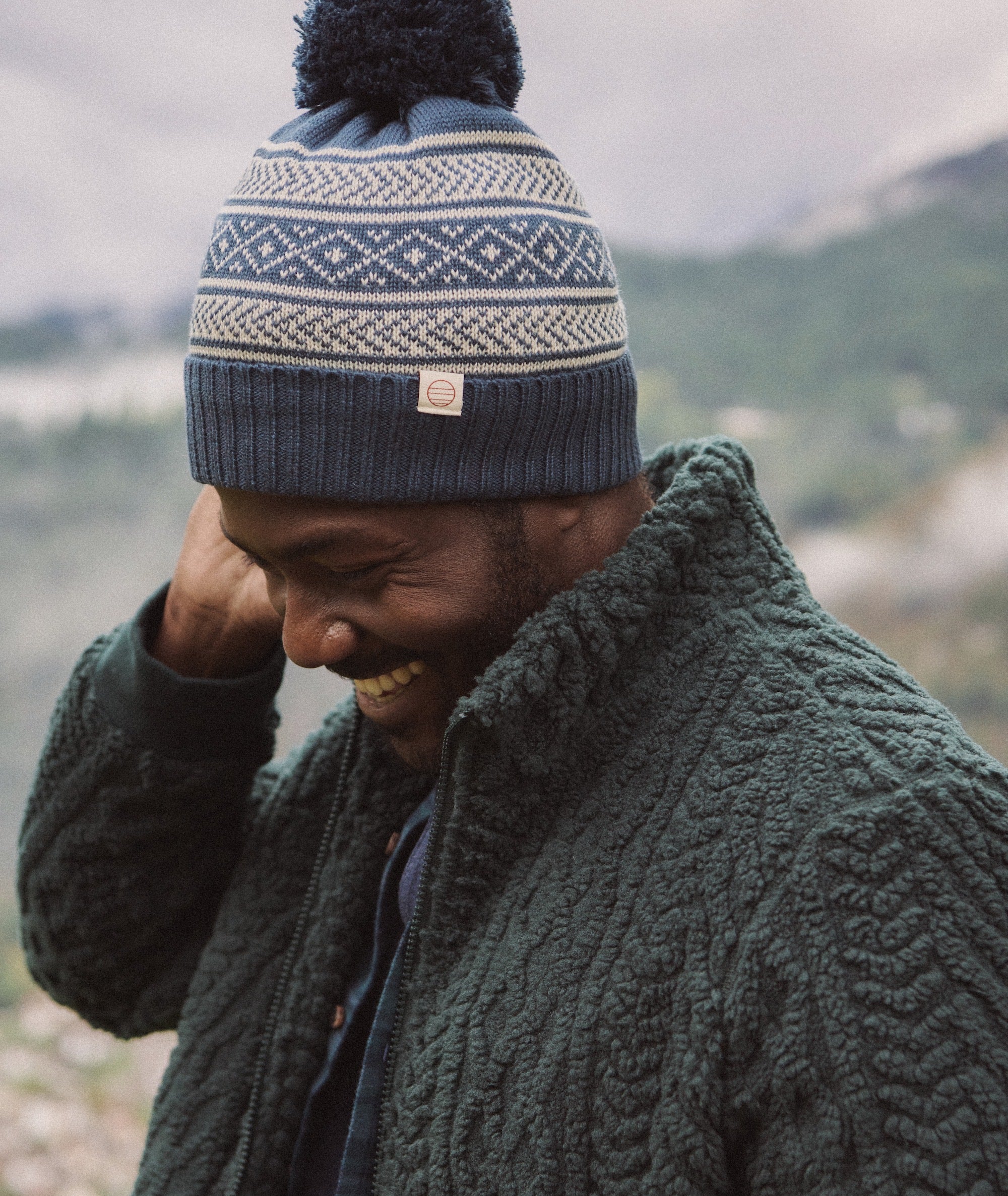 Fair Isle Pom Beanie - Image 4