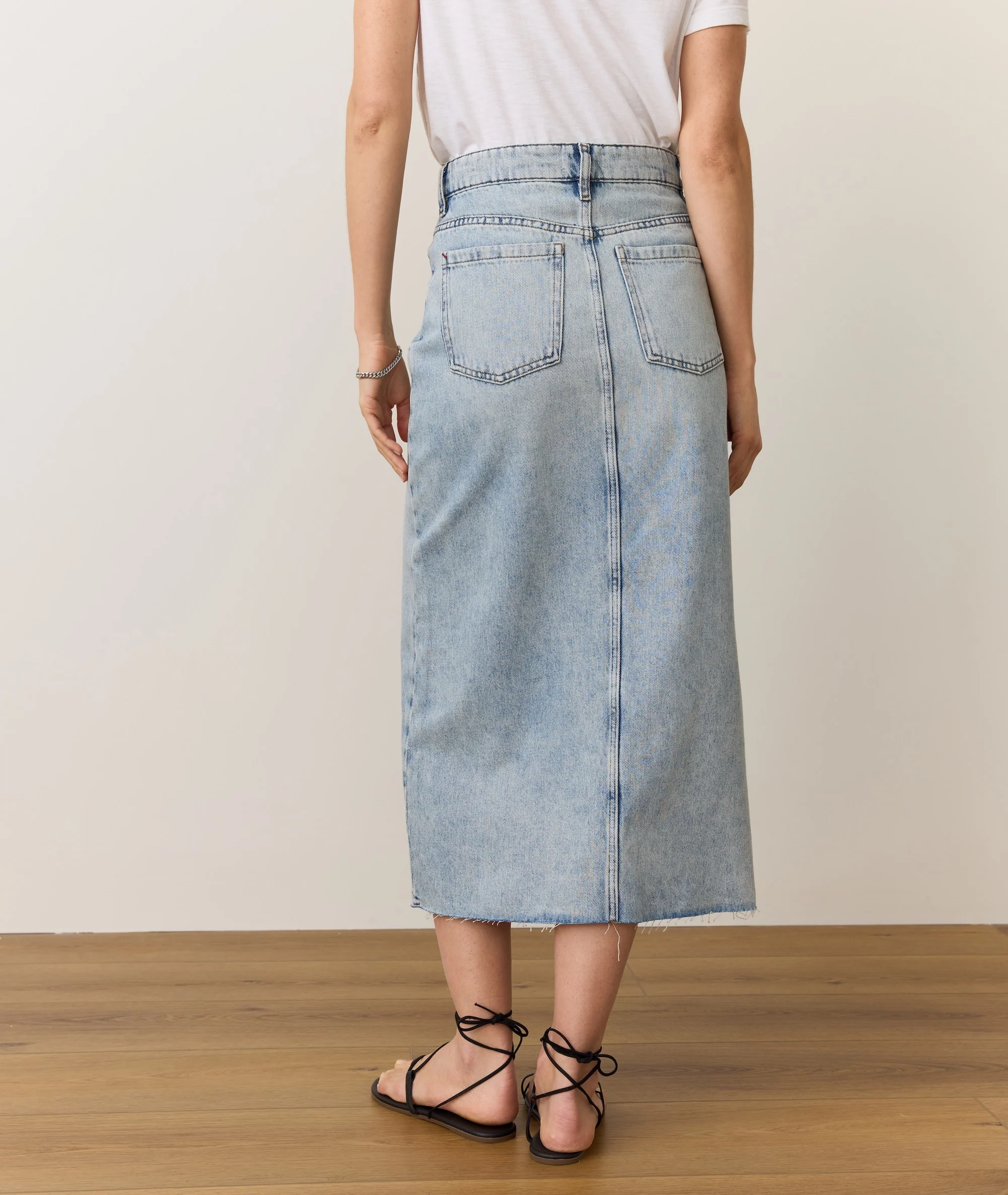 Fawn Denim Midi Skirt - Image 3