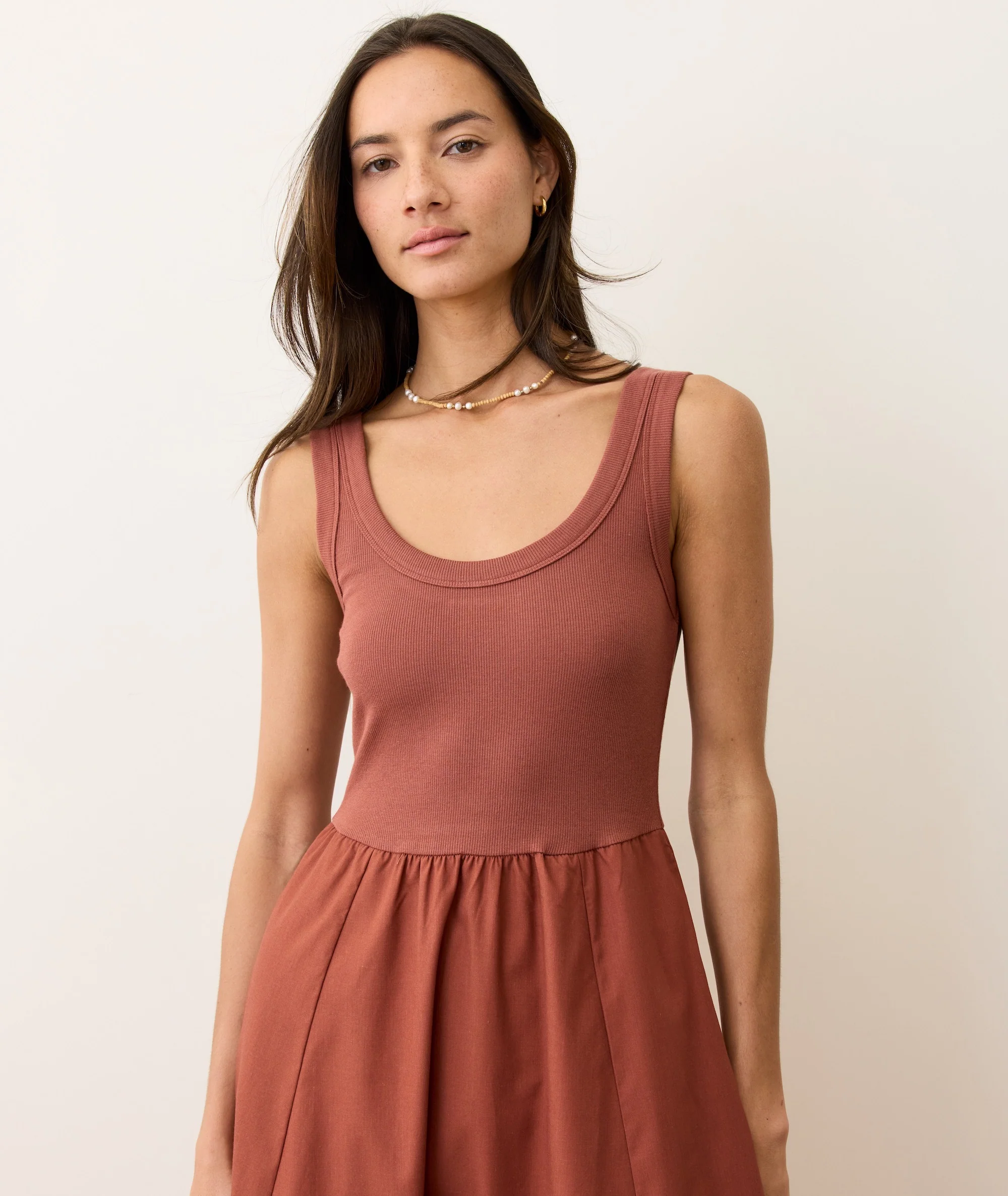 Lexi Rib Poplin Midi Dress - Image 2