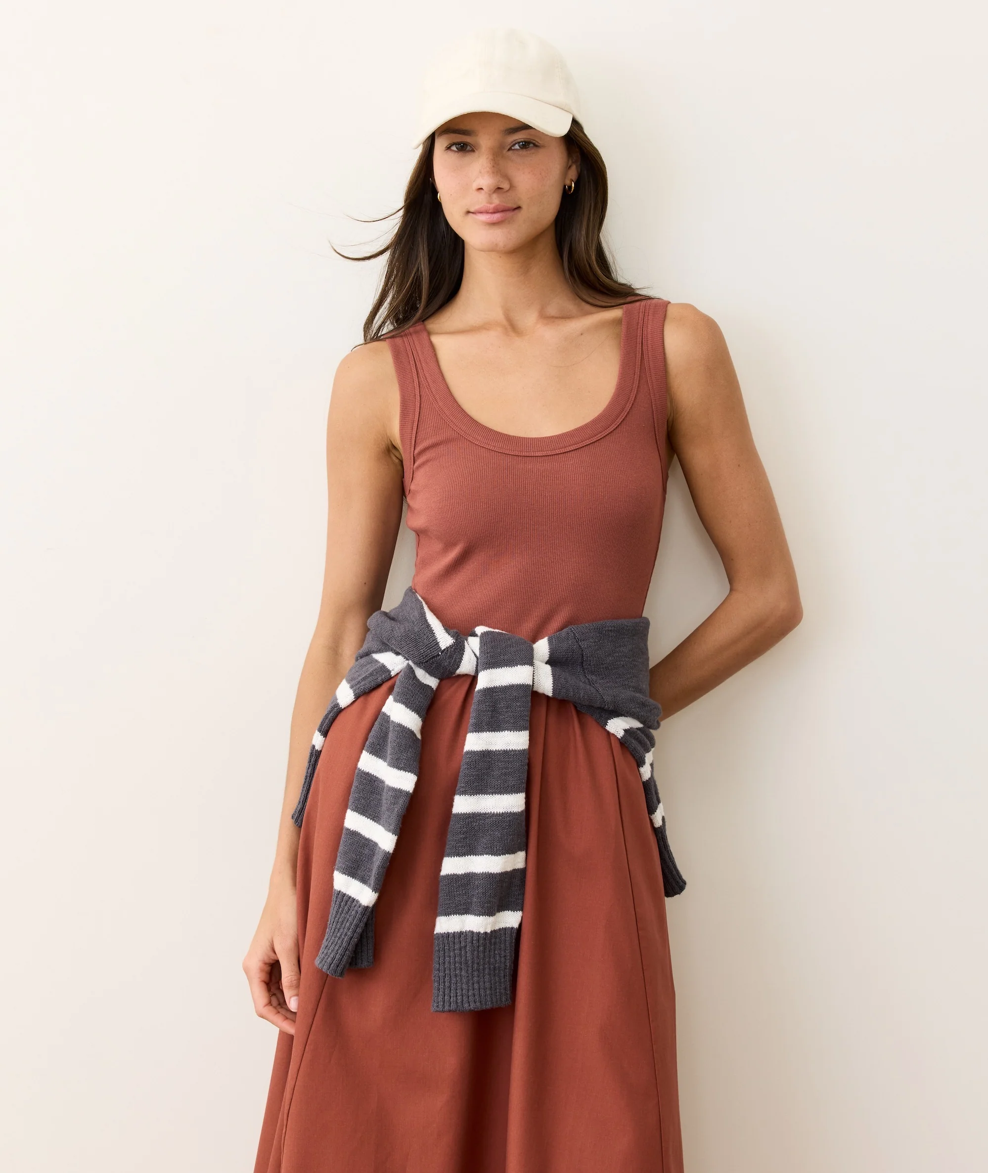 Lexi Rib Poplin Midi Dress - Image 4