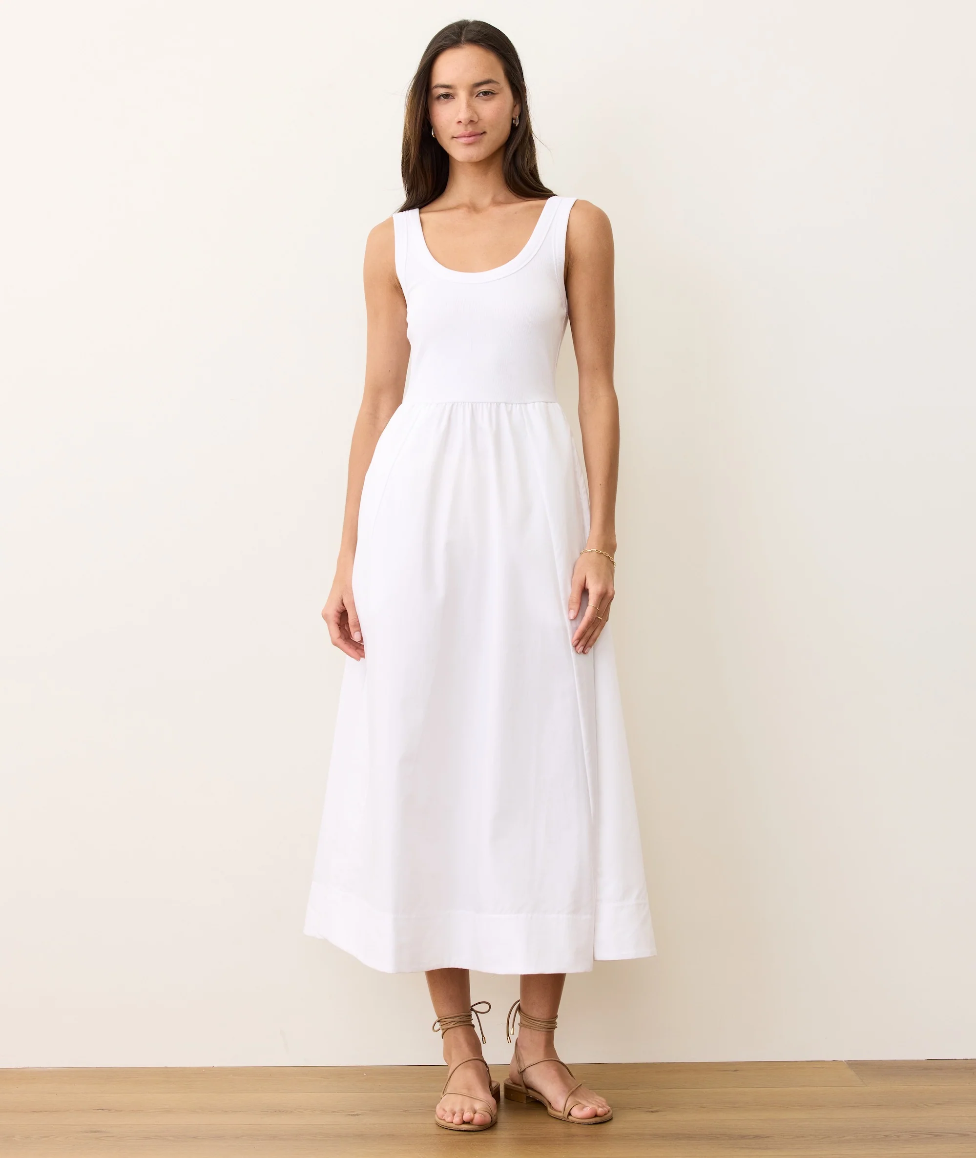 Lexi Rib Poplin Midi Dress - Image 3