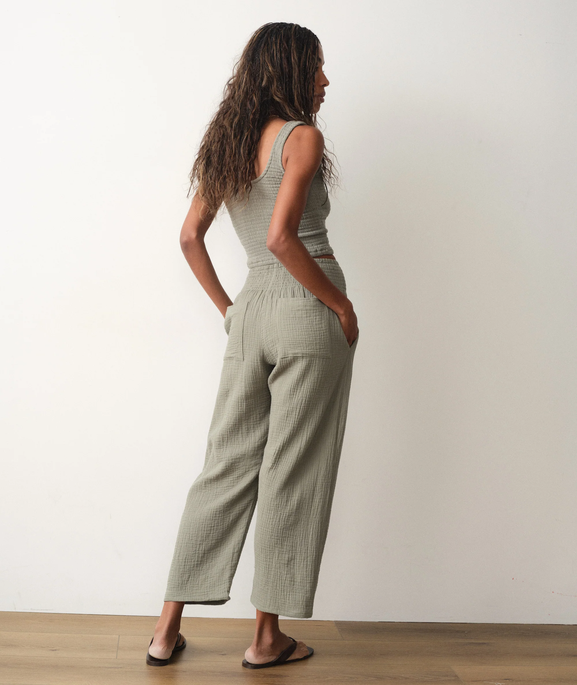 Georgia Double Cloth Barrel Pant - Image 3