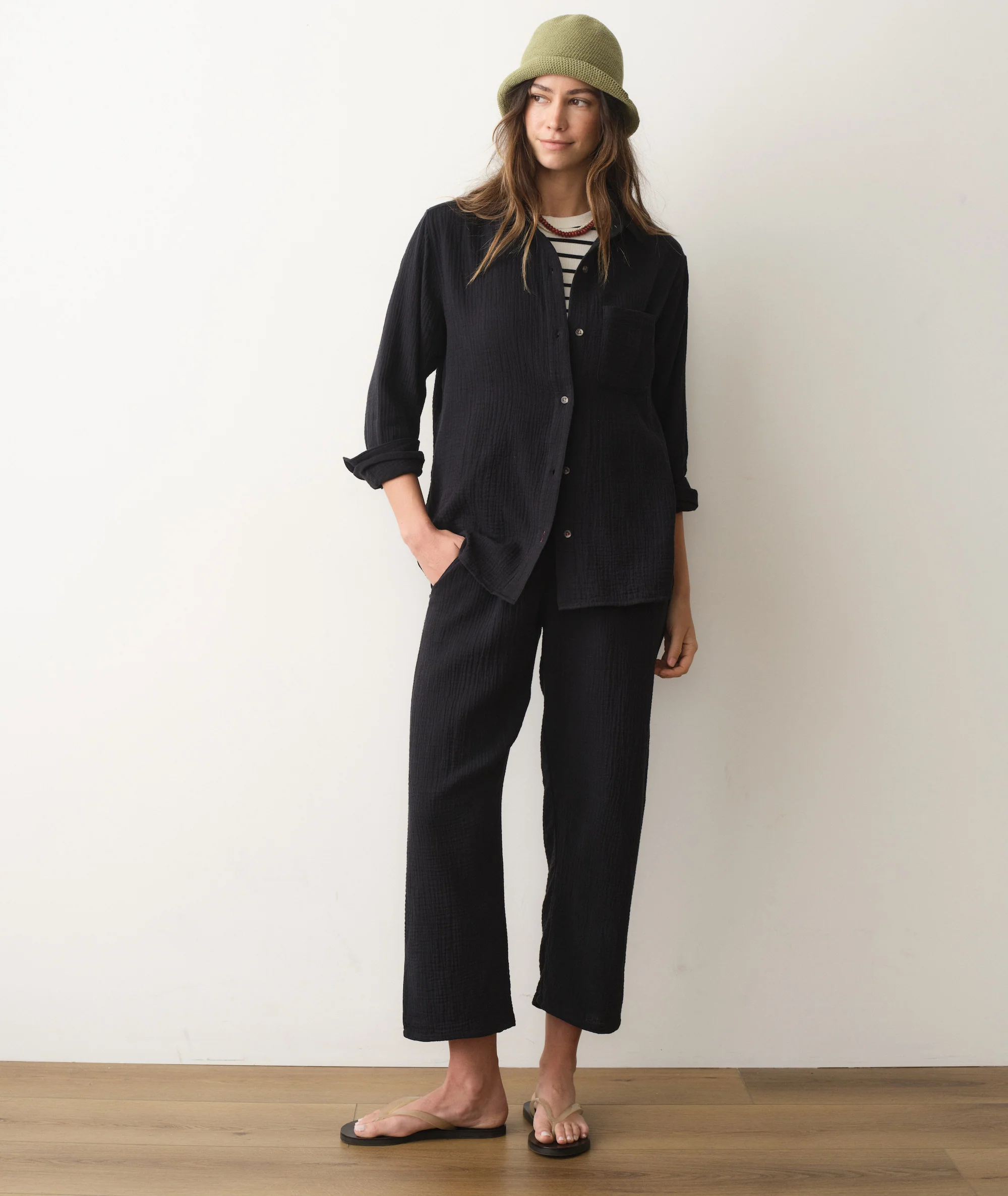 Georgia Double Cloth Barrel Pant - Image 5