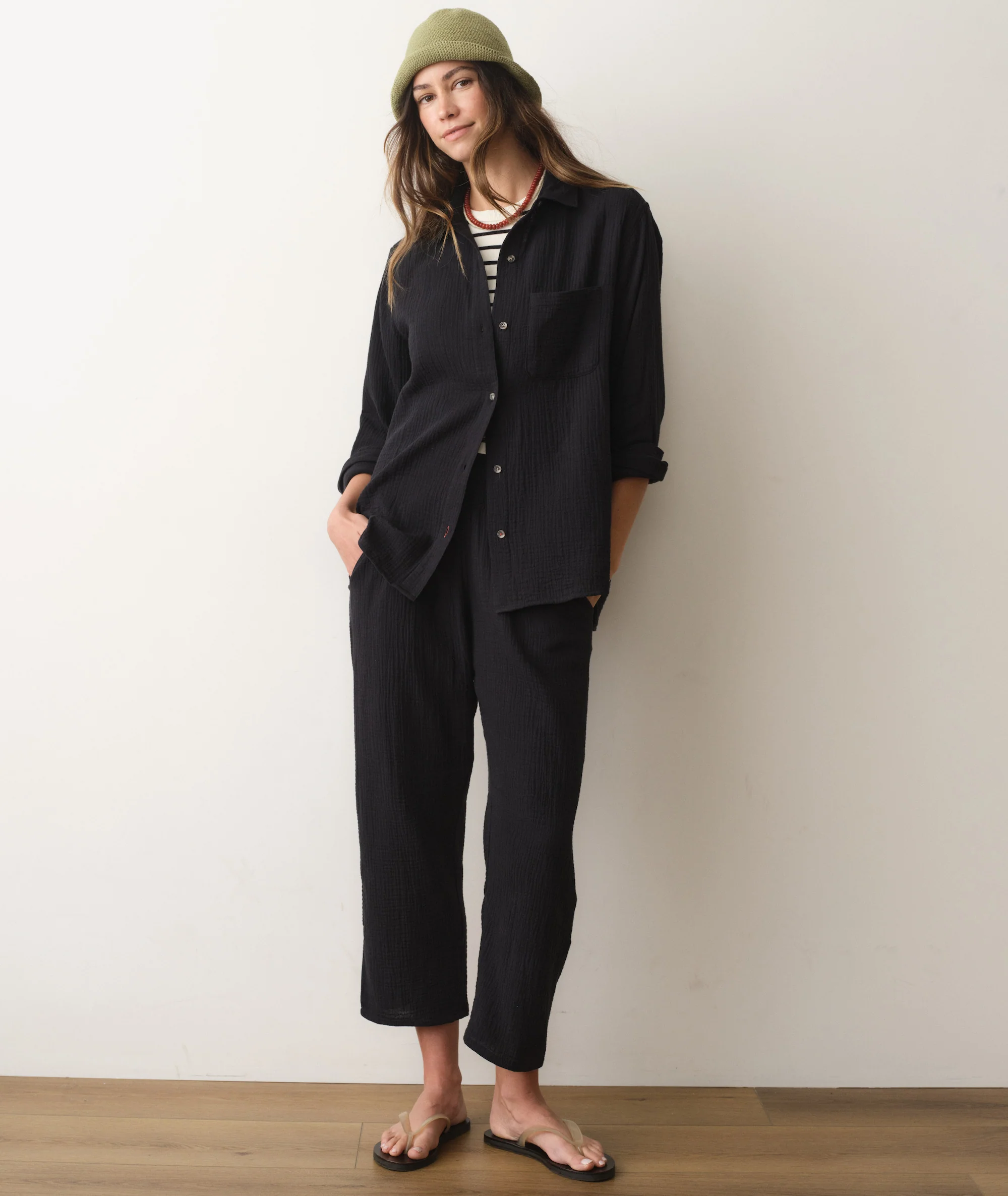 Georgia Double Cloth Barrel Pant - Image 6