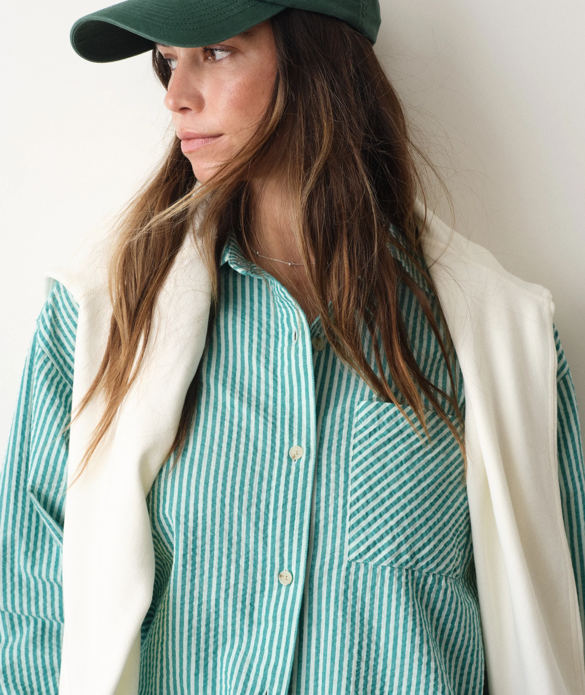 Gracey Oversized Seersucker Shirt - Image 3