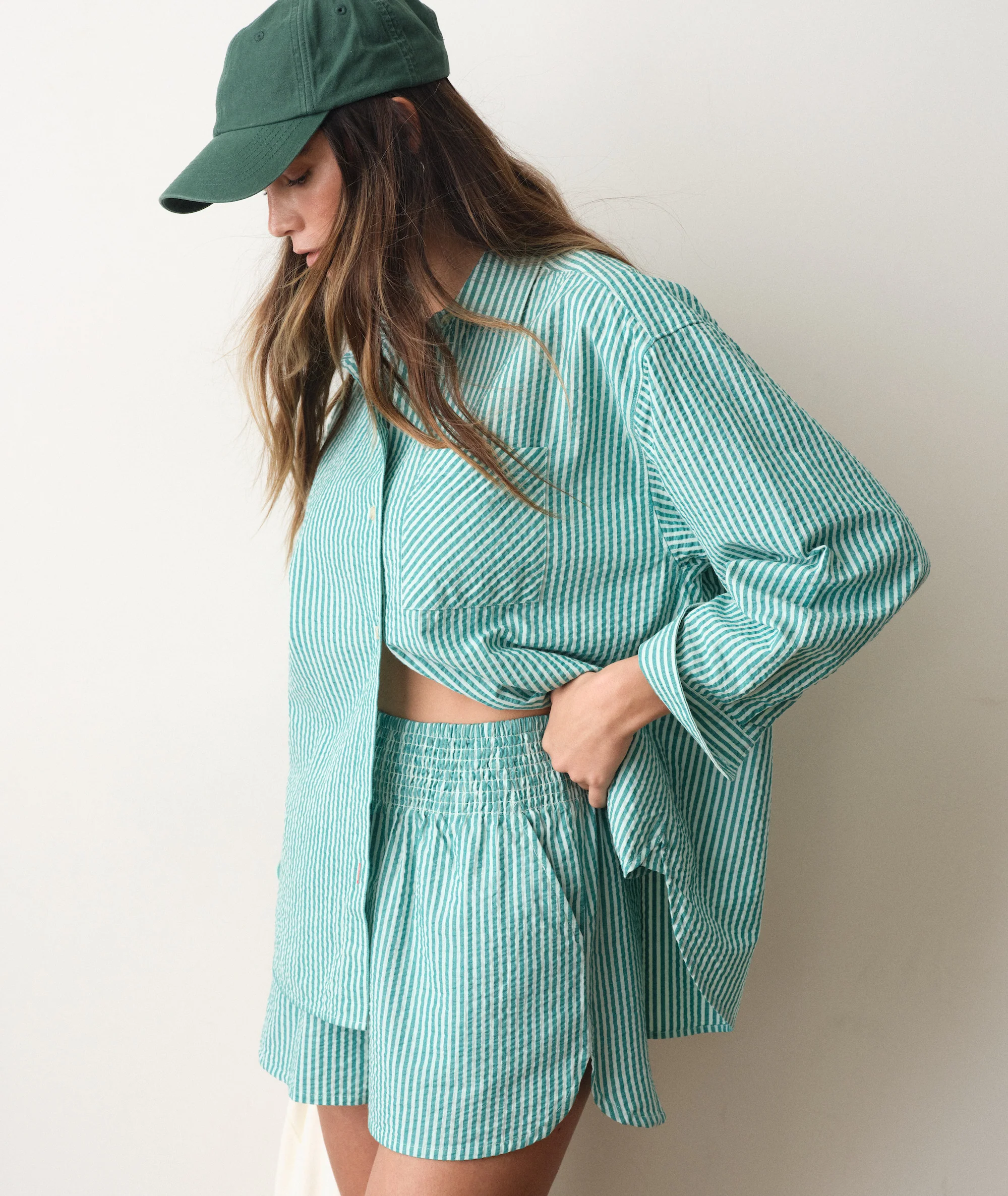 Gracey Oversized Seersucker Shirt - Image 6