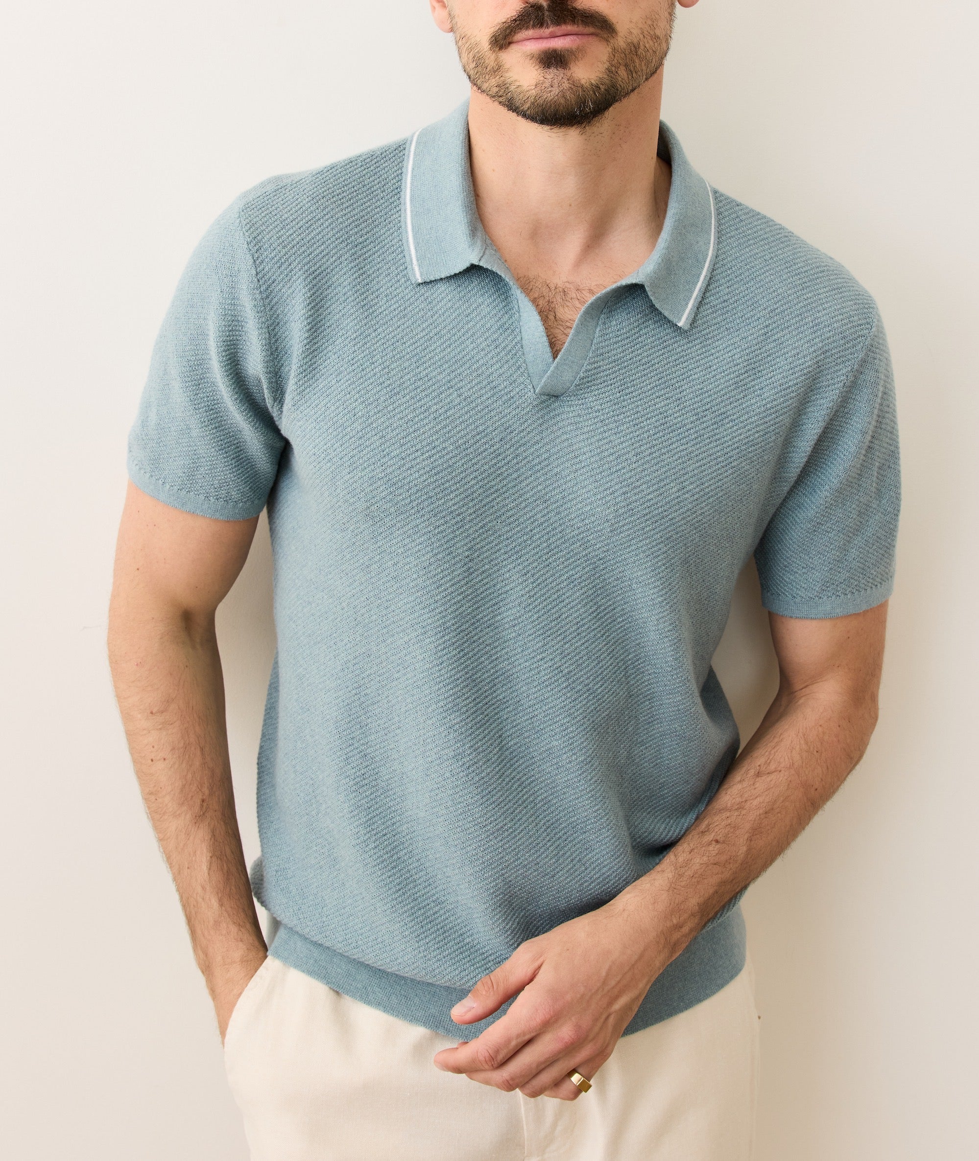 Greyson Sweater Polo - Image 2