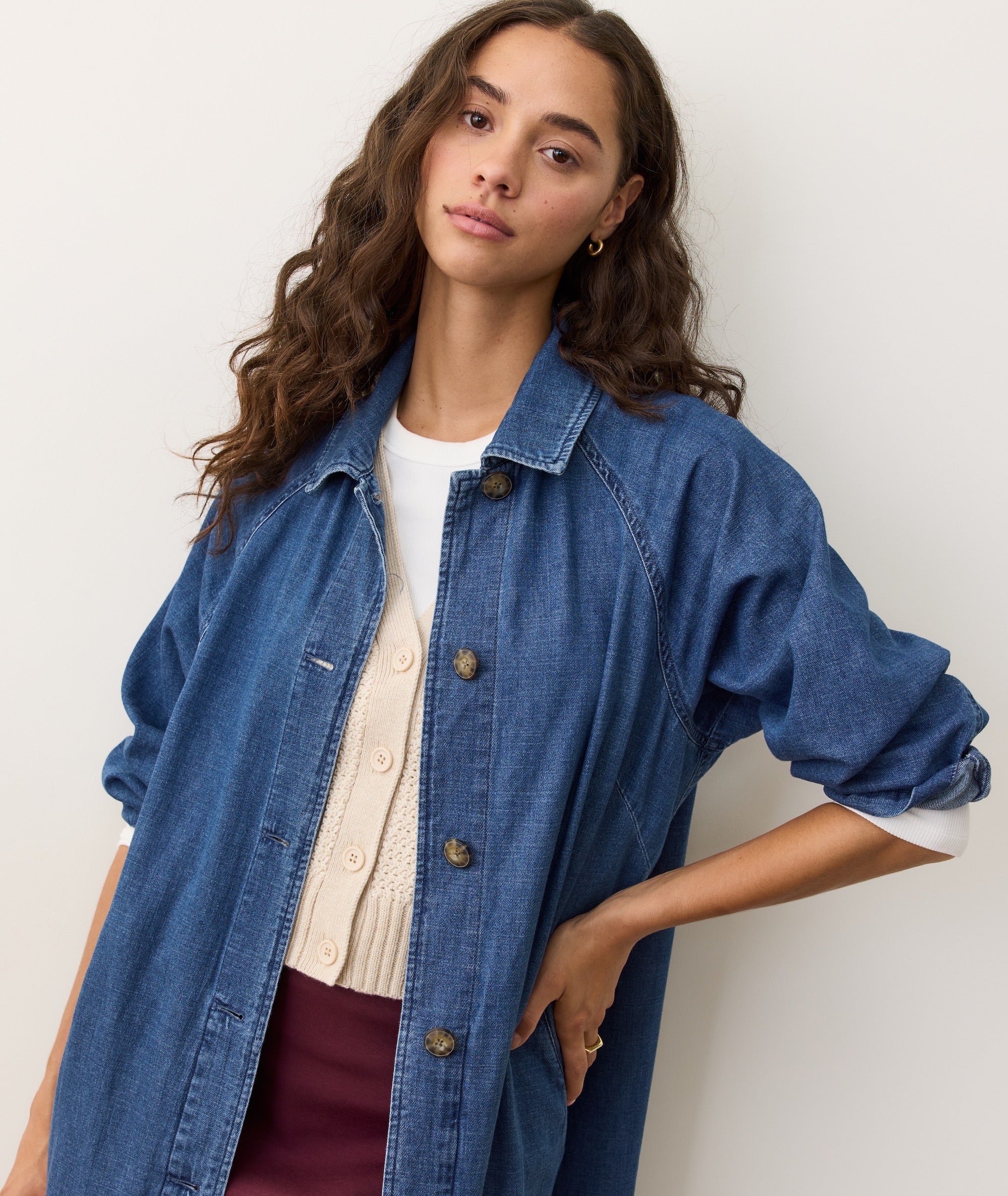 Hayes Denim Trench Coat - Image 6