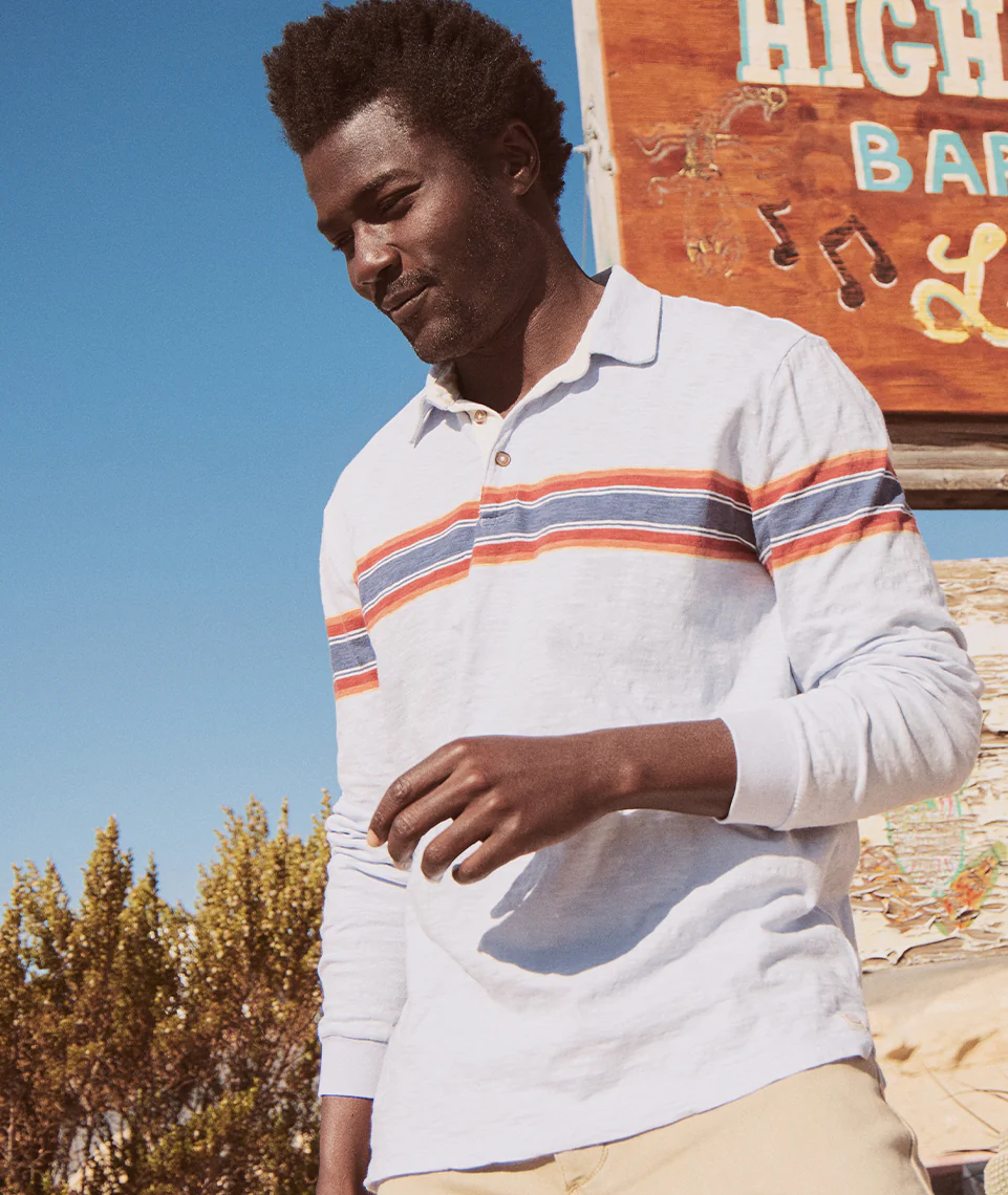 Vintage Heavy Slub Rugby Polo - Image 2