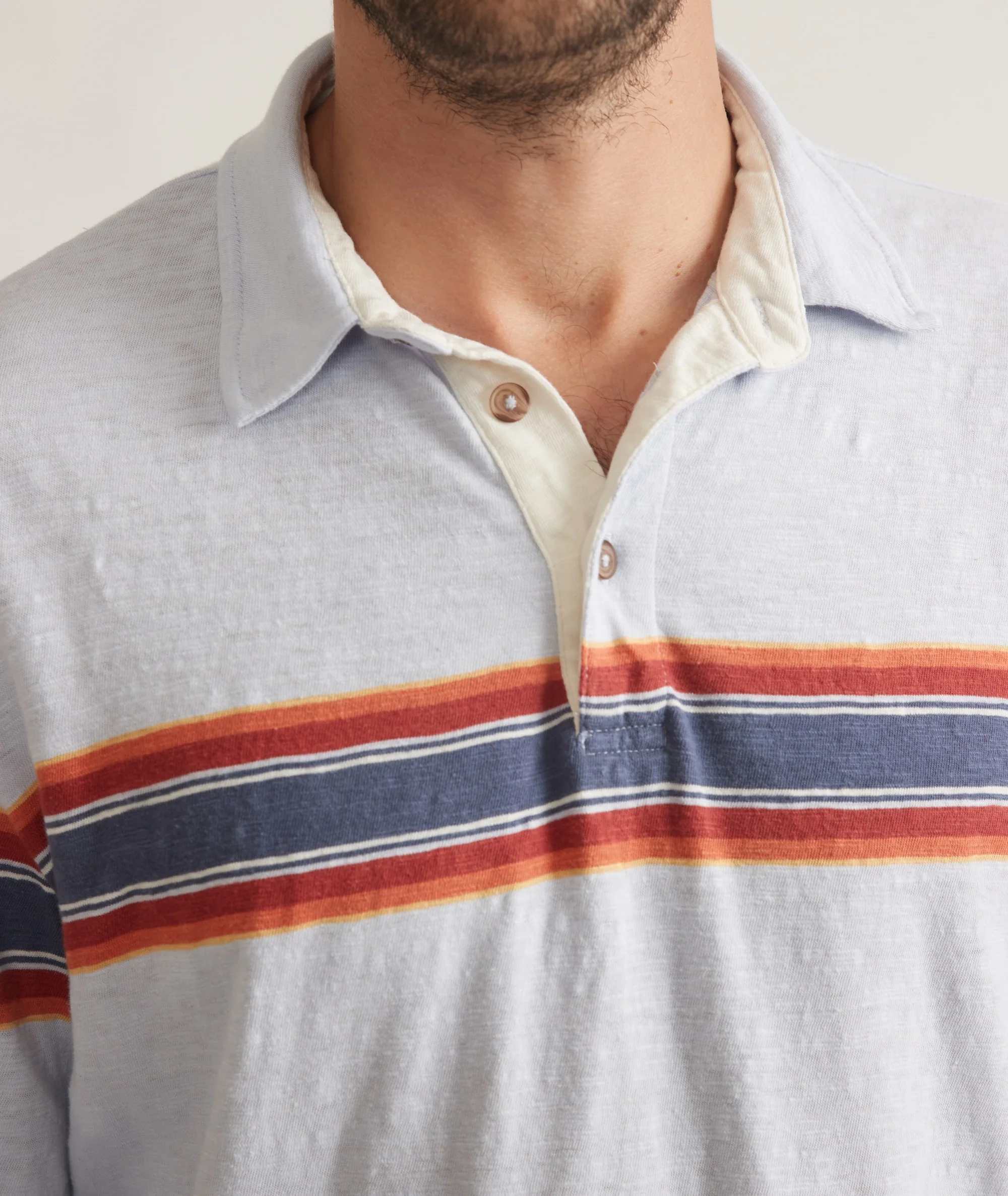 Vintage Heavy Slub Rugby Polo - Image 3