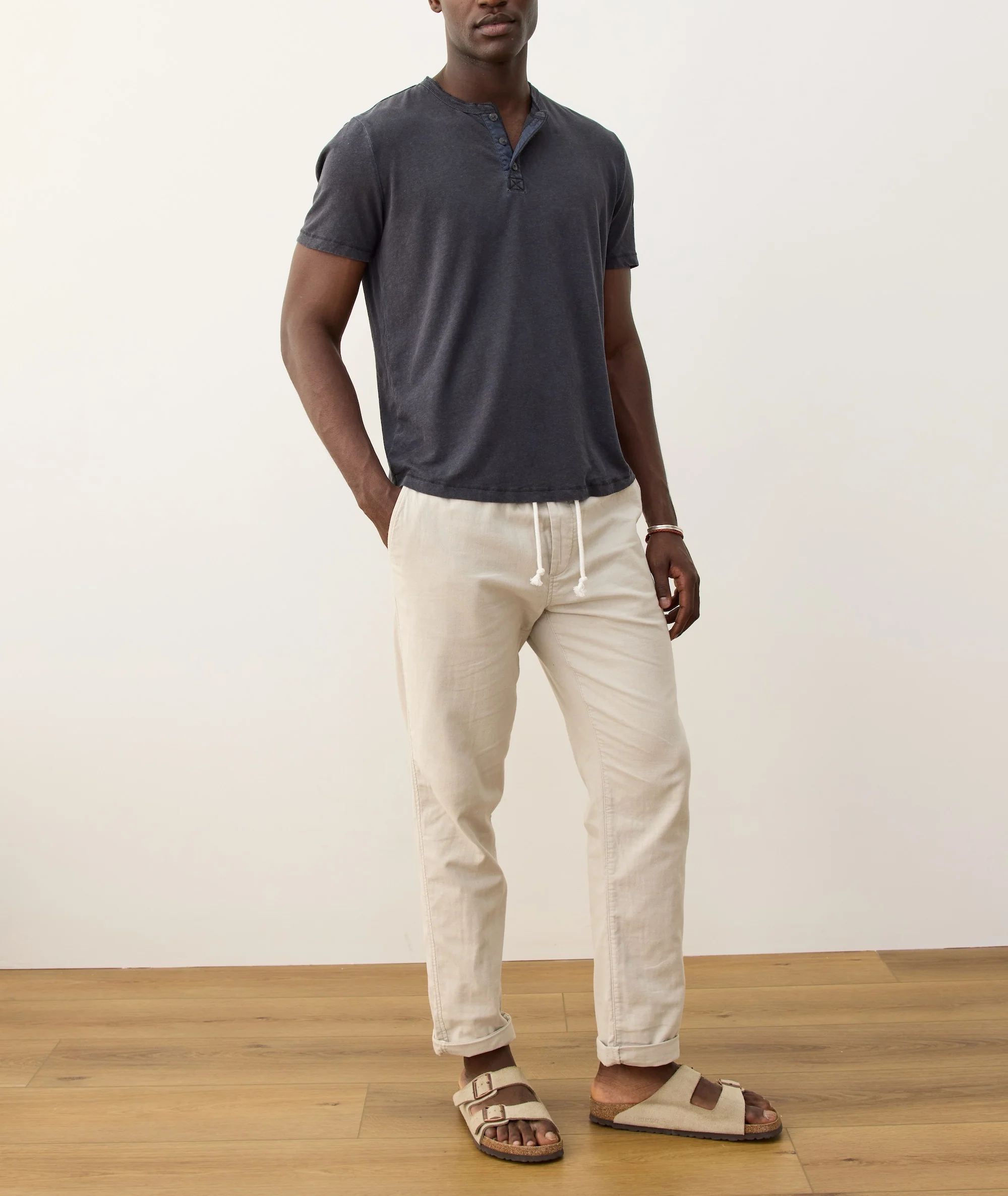 Relaxed Hemp Cotton Henley - Image 5