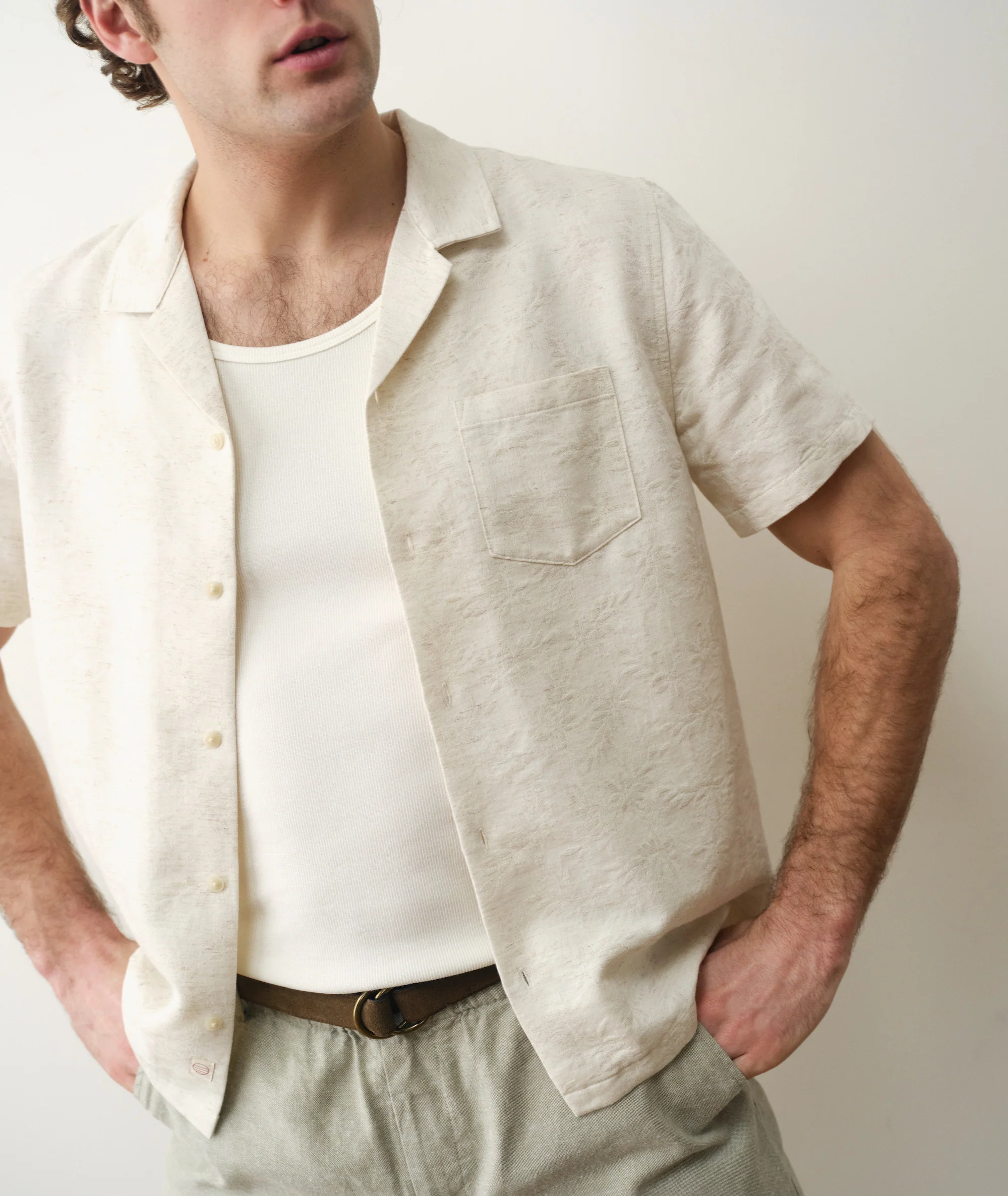 Elio Jacquard Resort Shirt - Image 3