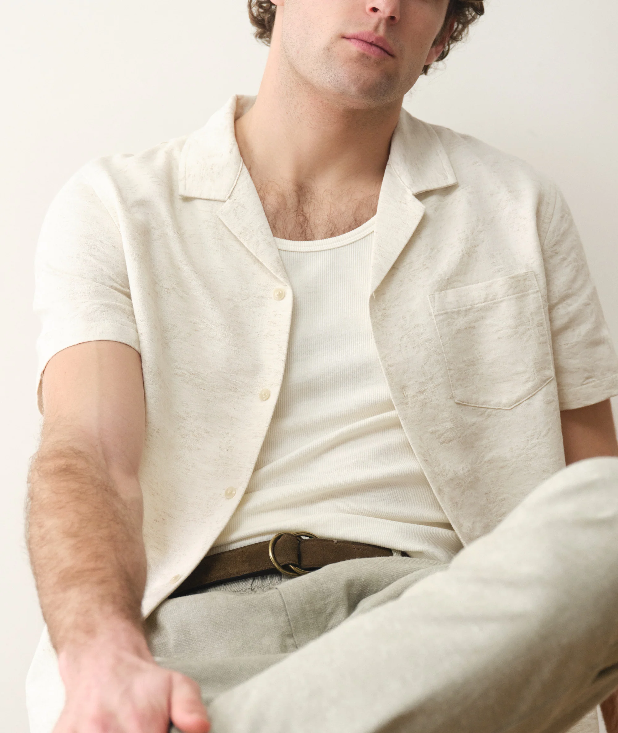 Elio Jacquard Resort Shirt - Image 4