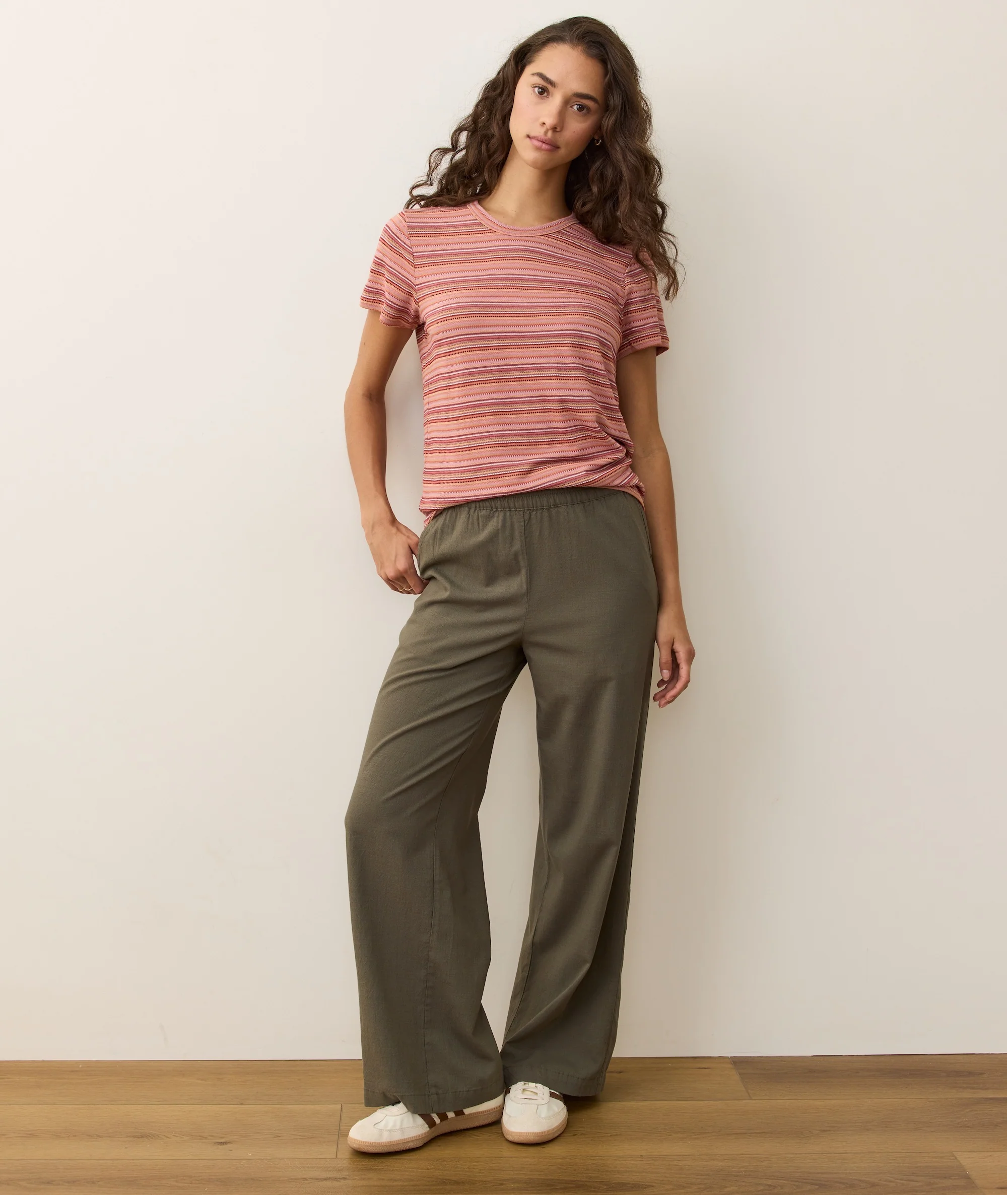 Jacquard Stripe Tee - Image 4