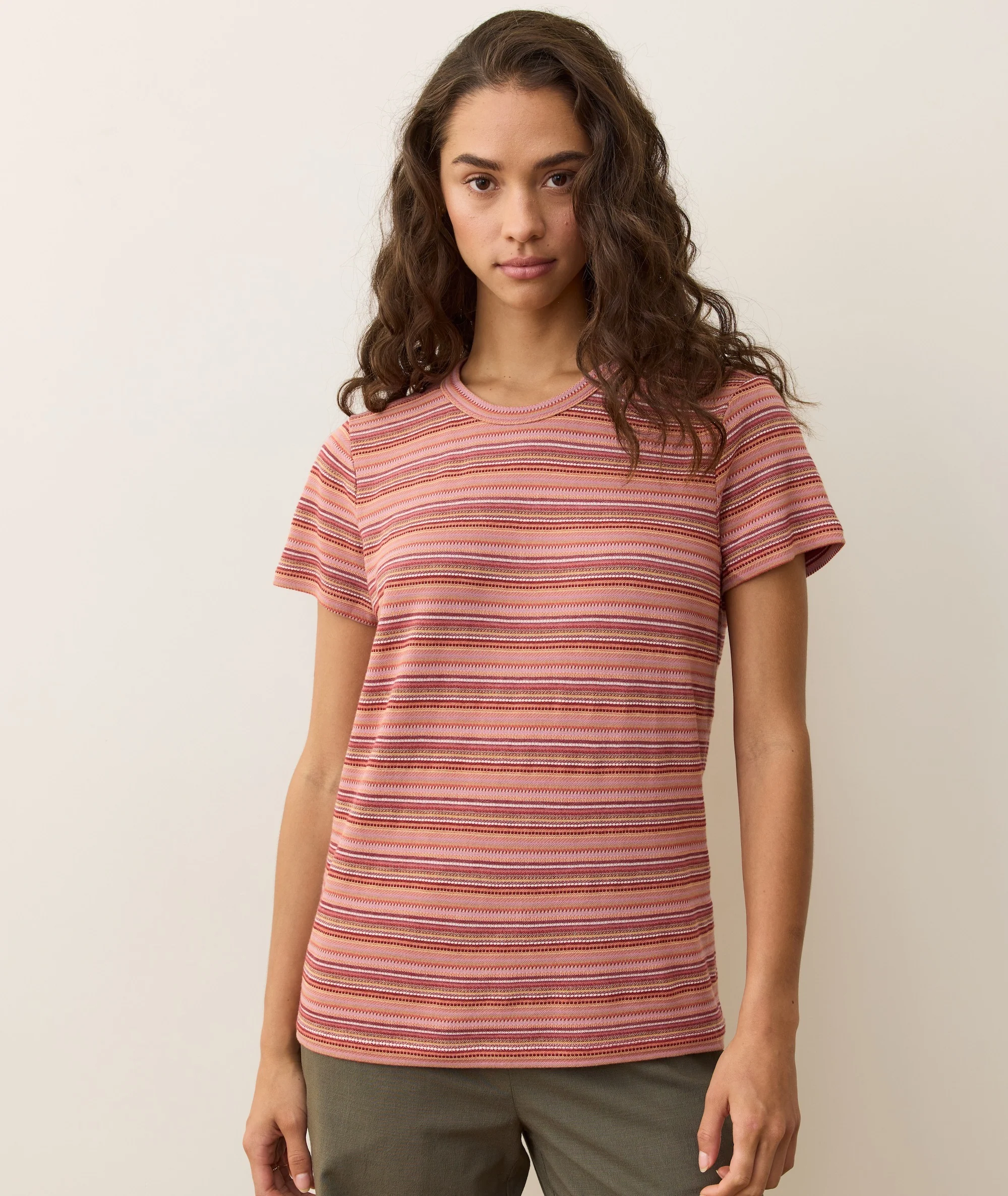 Jacquard Stripe Tee - Image 5