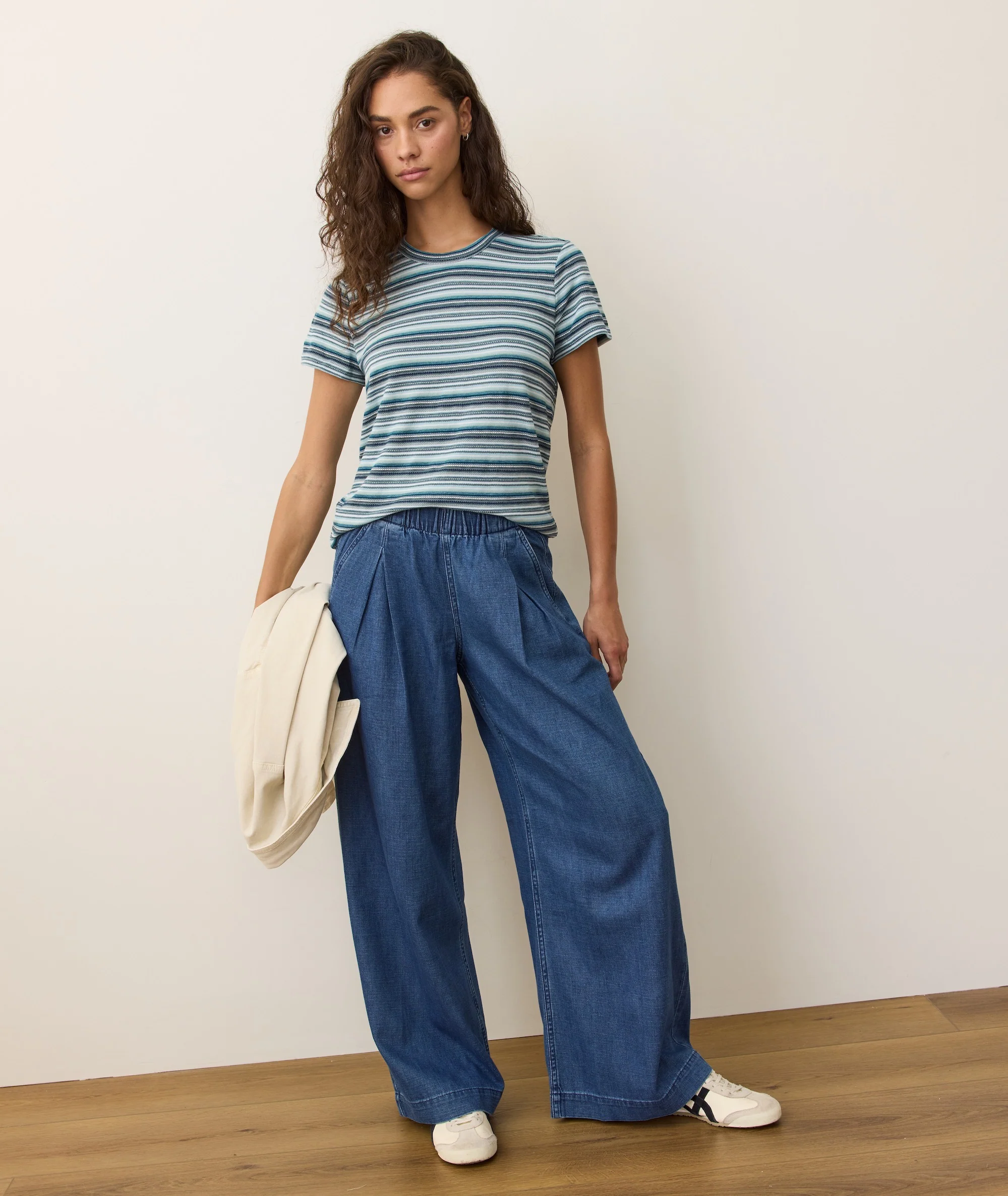 Jacquard Stripe Tee - Image 4