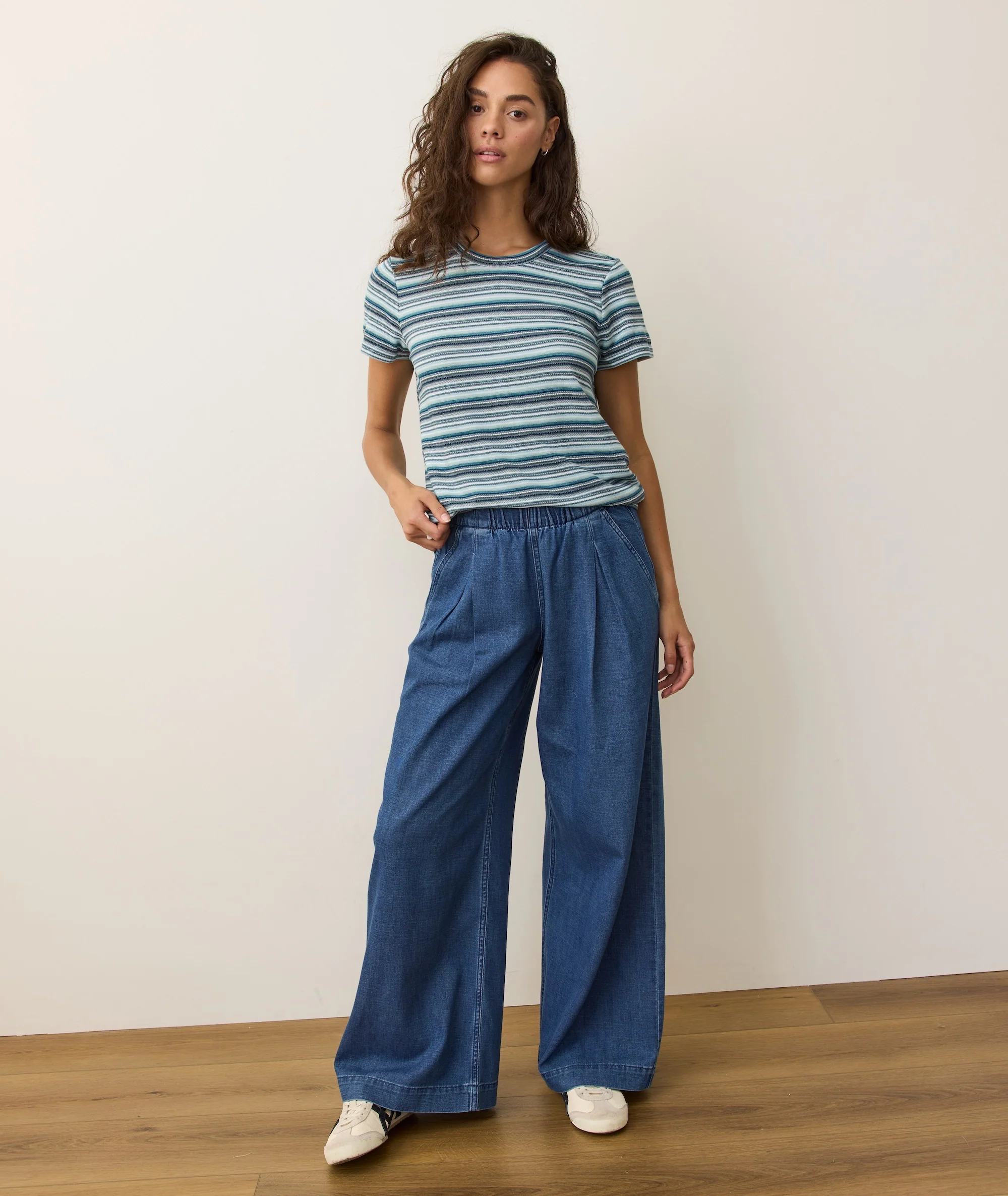 Jacquard Stripe Tee - Image 7