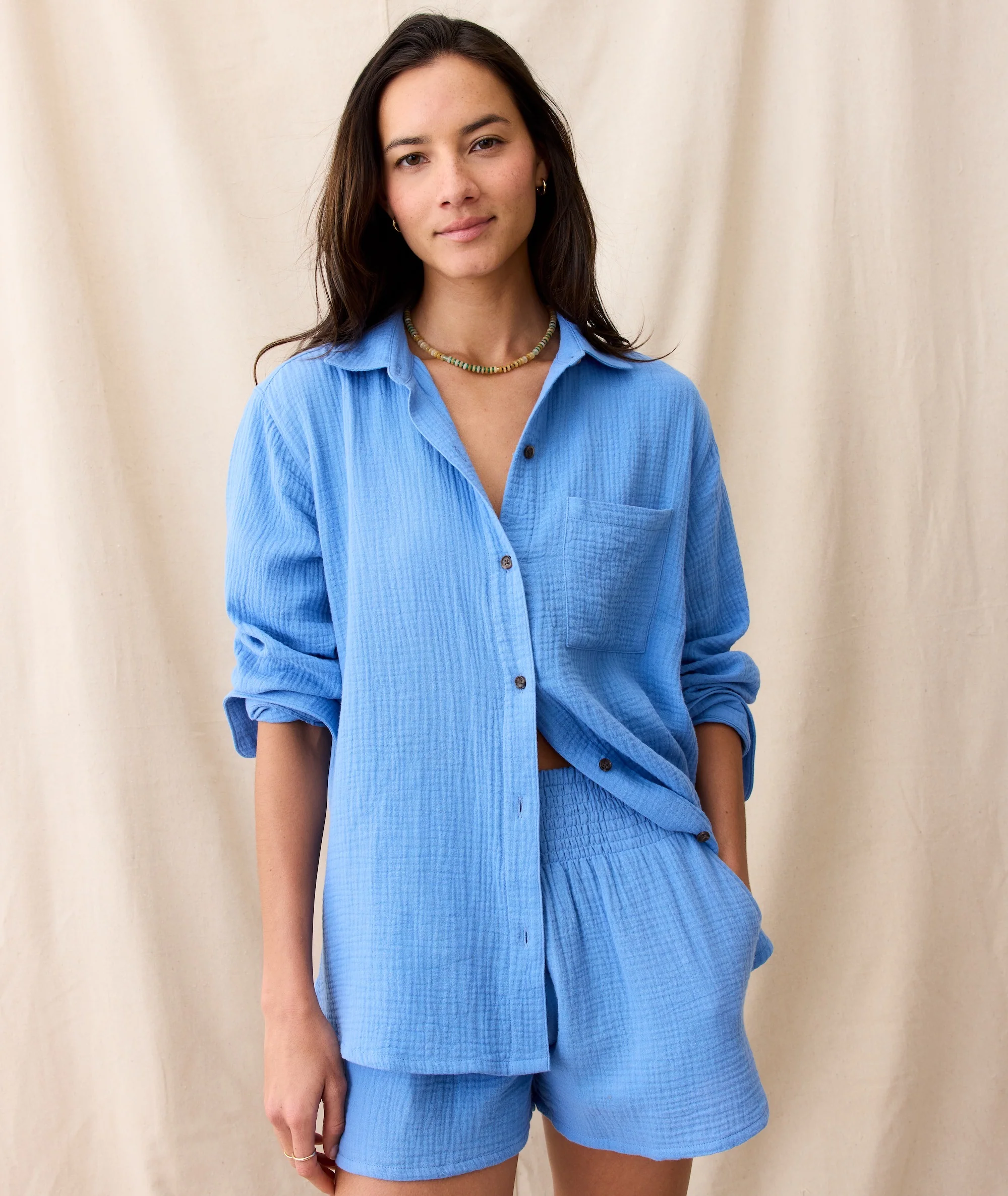 Jane Relaxed Double Cloth Shirt - Image 5