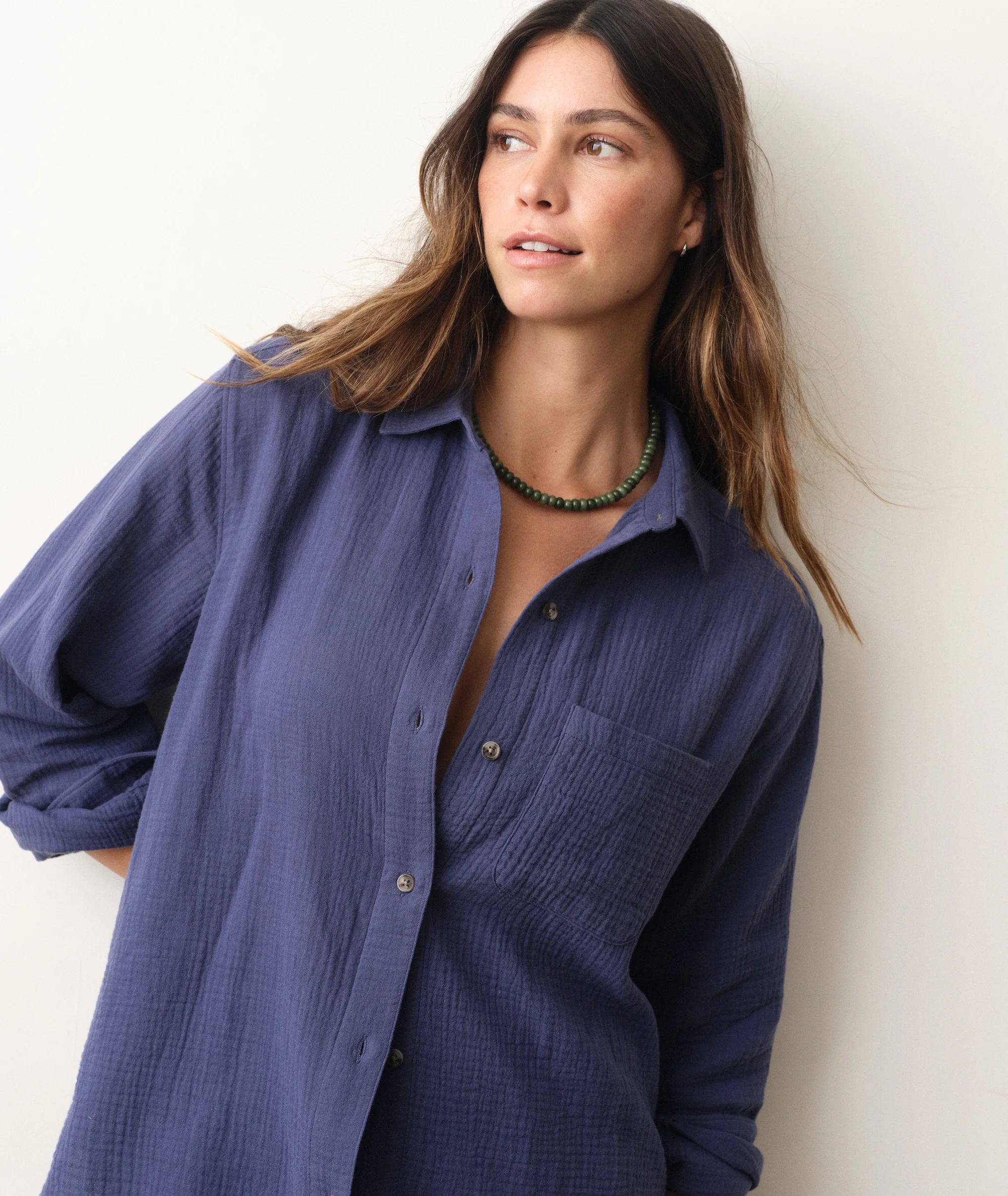 Jane Relaxed Double Cloth Shirt - Image 2