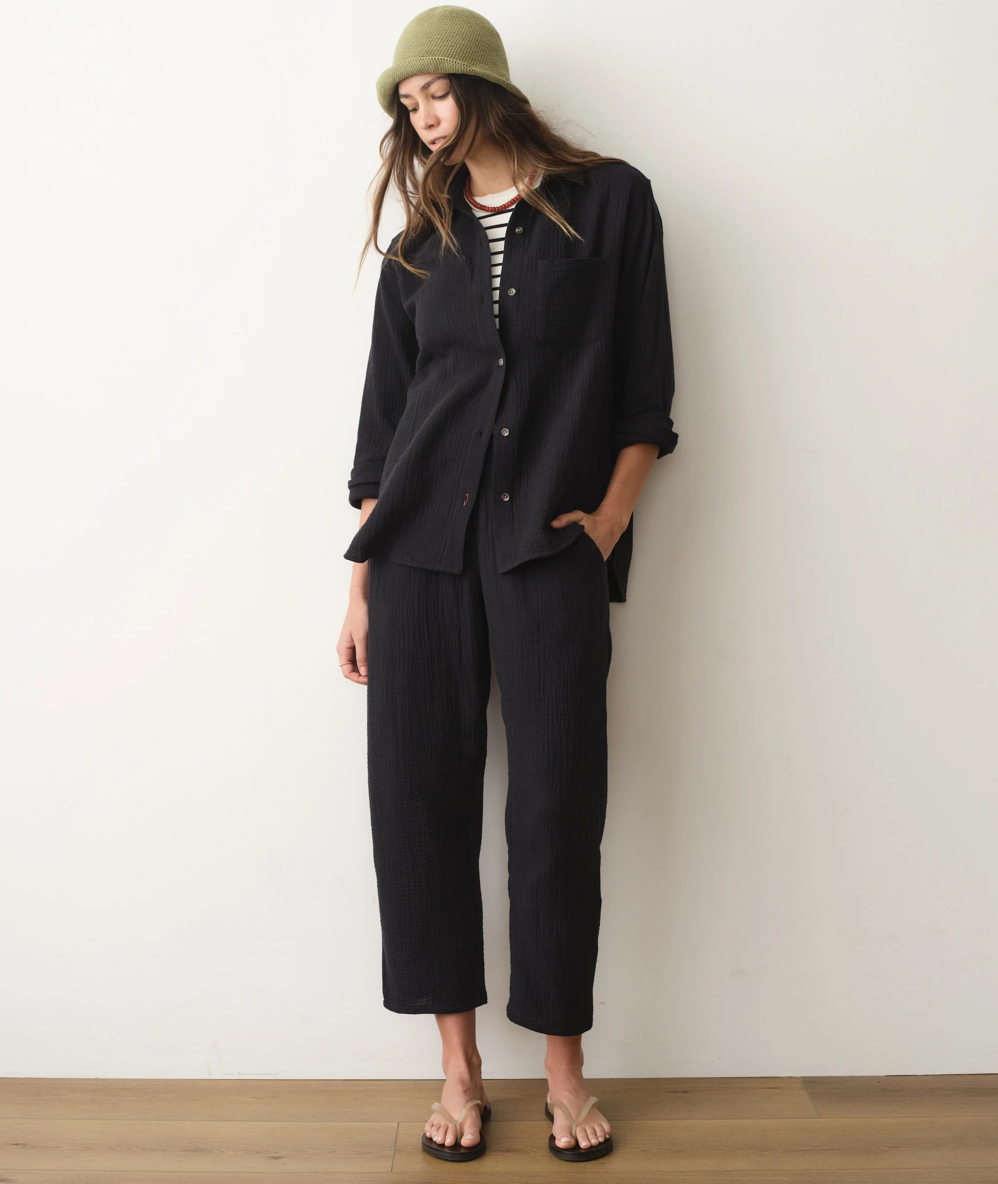 Jane Relaxed Double Cloth Shirt - Image 3