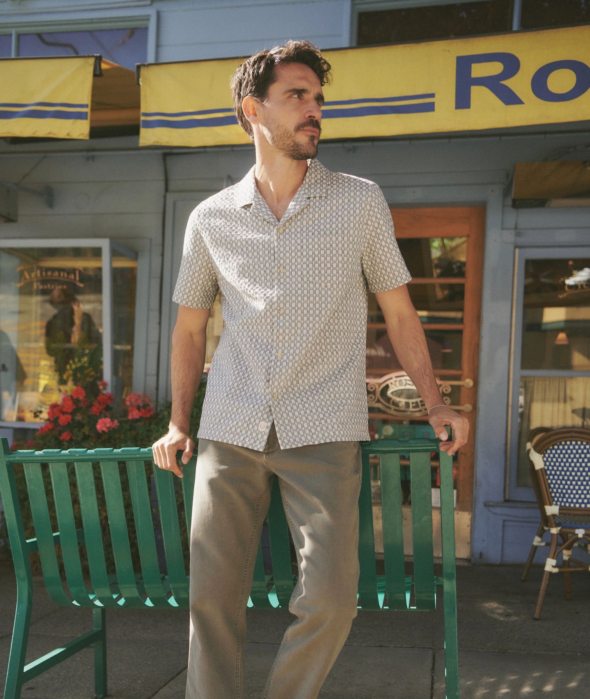 Landon Checkered Resort Shirt - Image 3