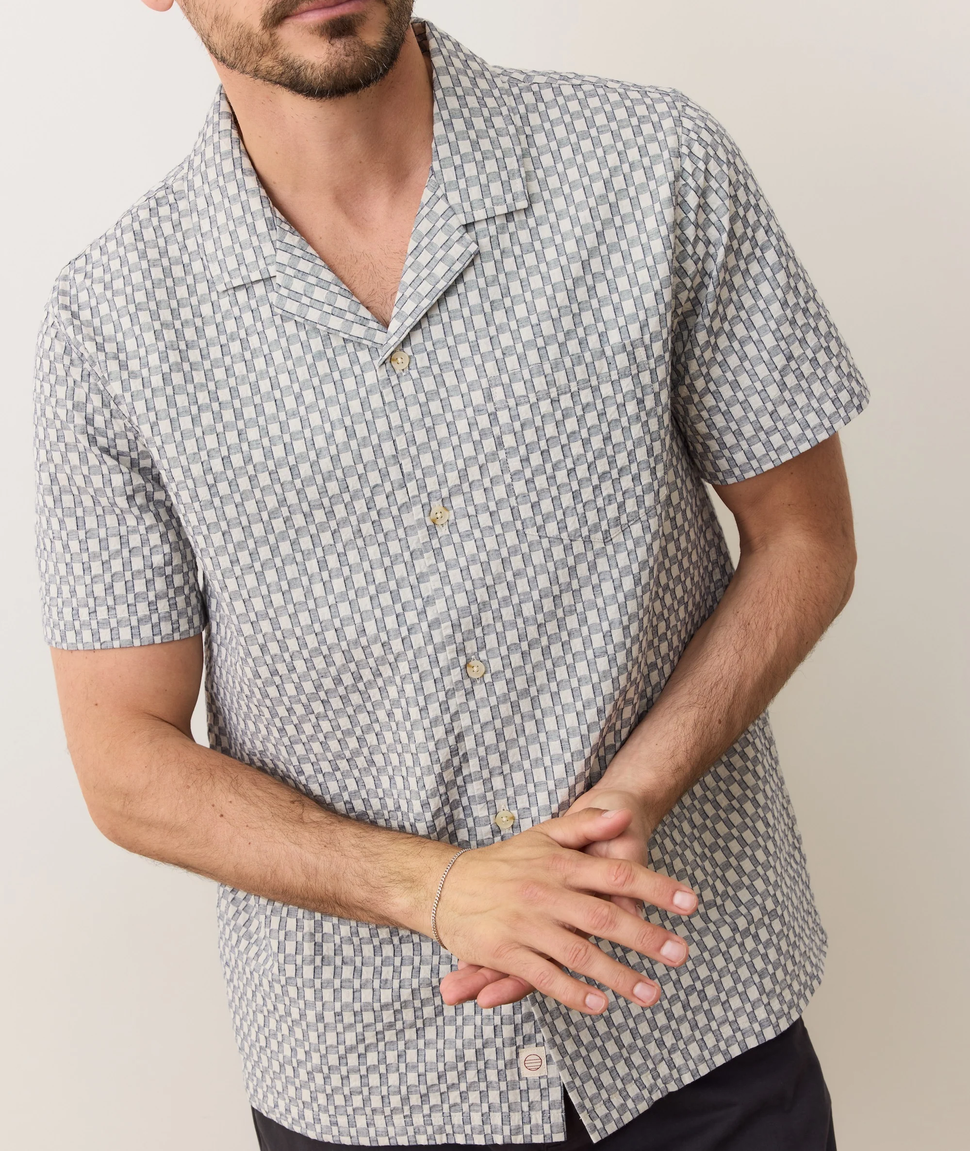 Landon Checkered Resort Shirt - Image 8