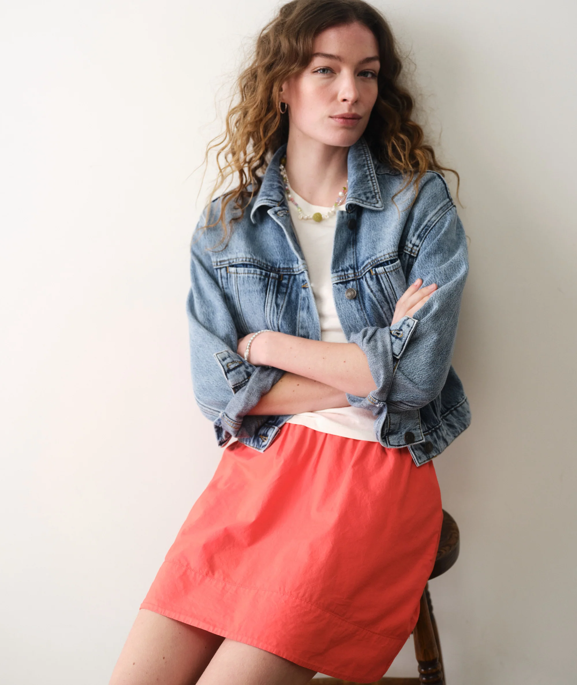 Lea Poplin Mini Skirt - Image 3