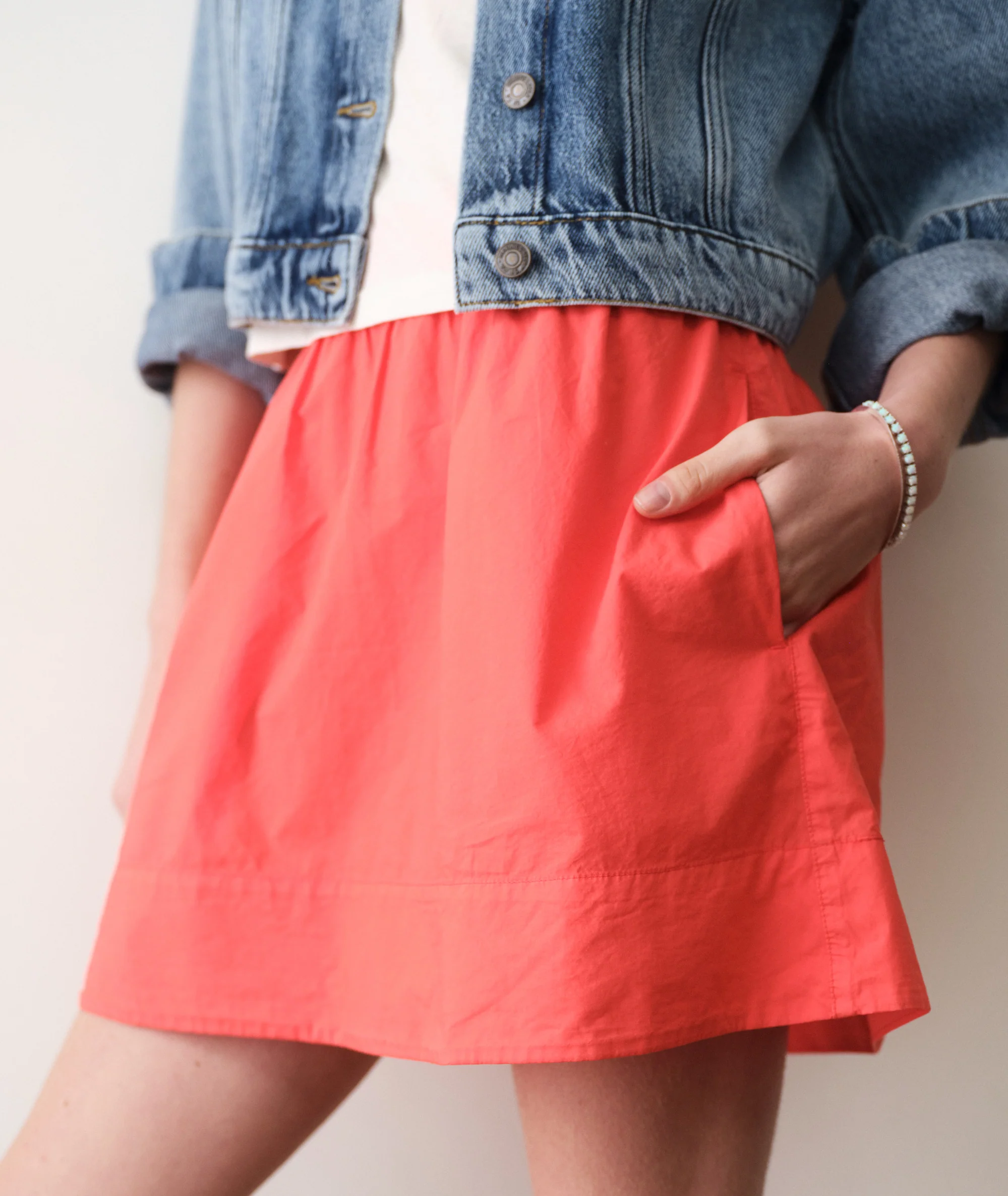 Lea Poplin Mini Skirt - Image 4