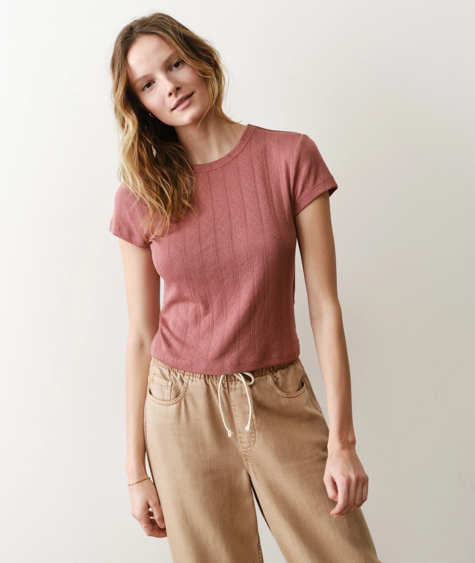Lexi Pointelle Tee - Image 2