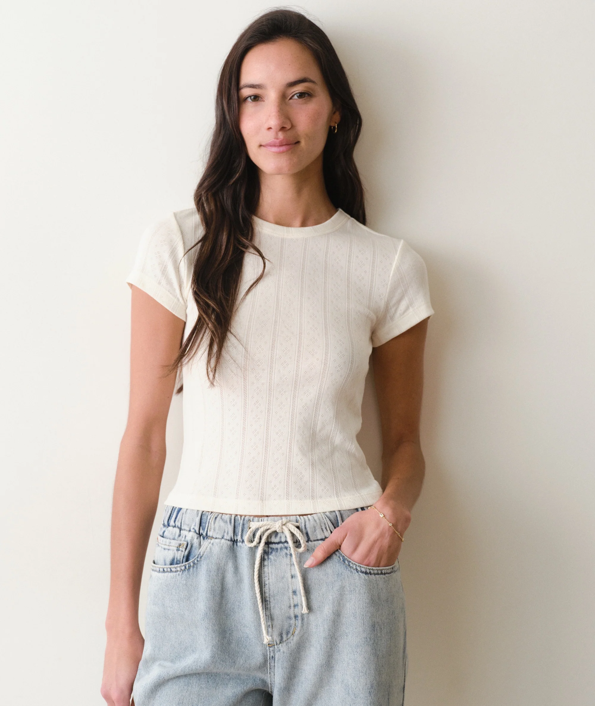 Lexi Pointelle Tee - Image 2