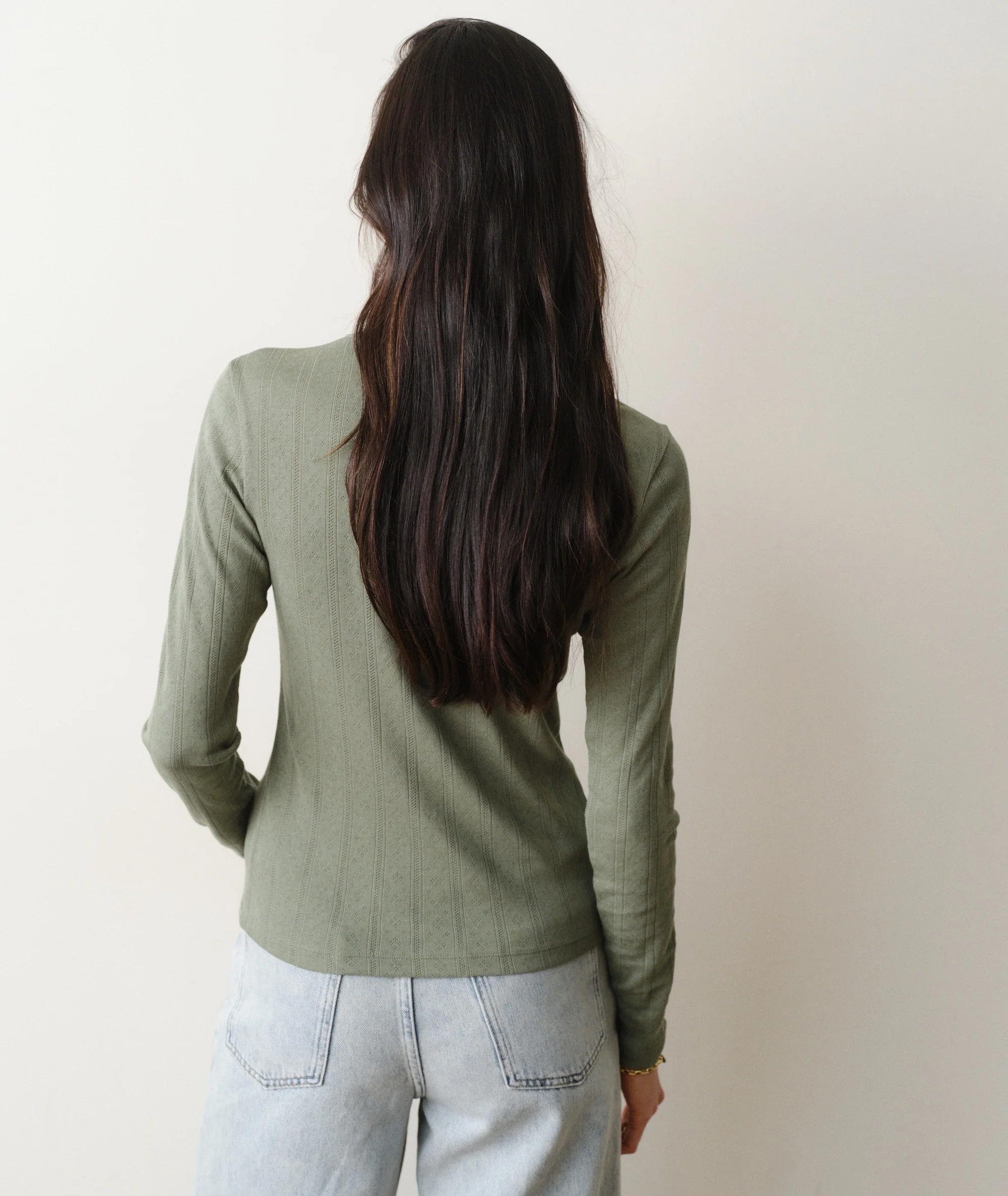Lexi Pointelle Longsleeve Crew Tee - Image 6