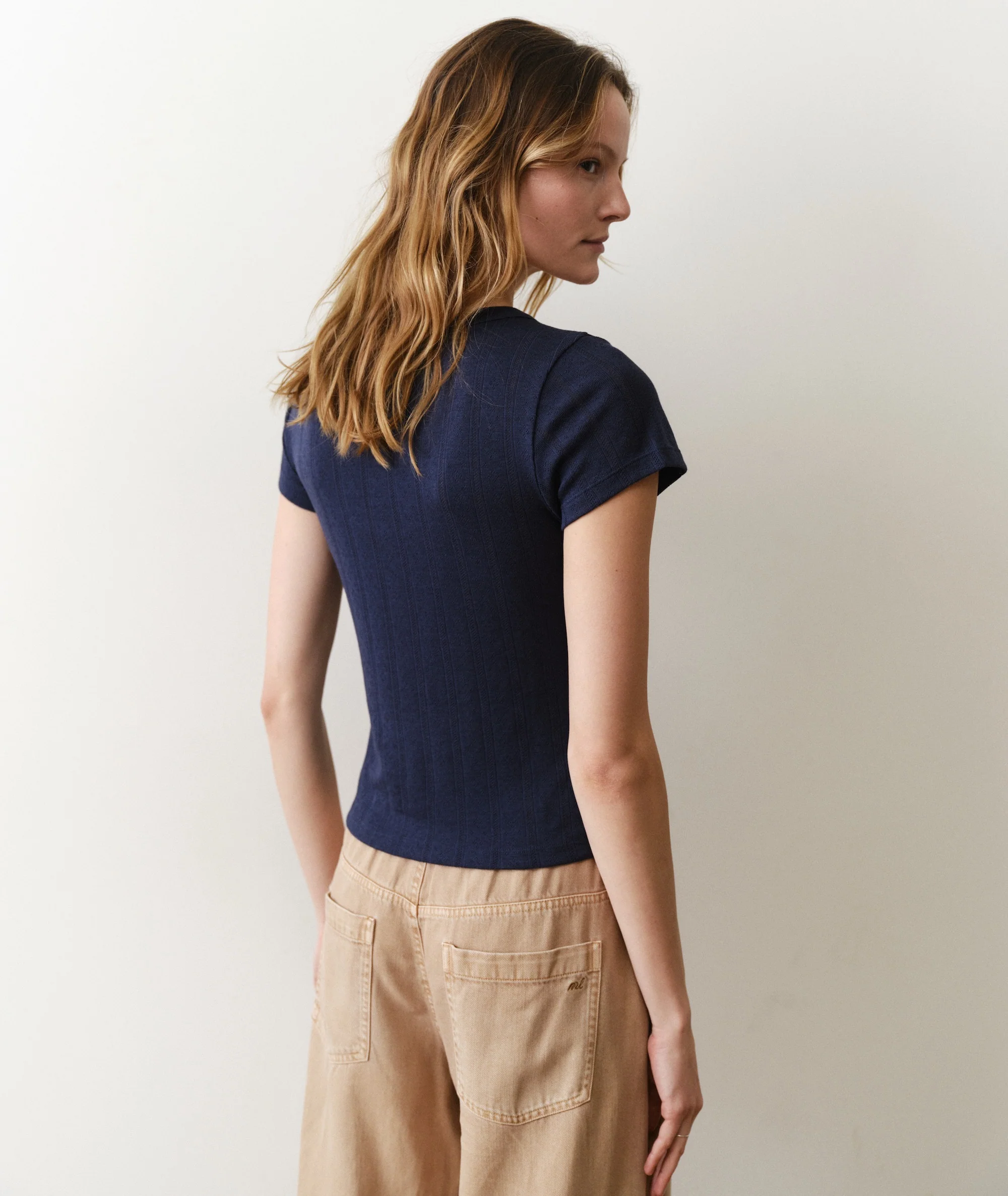Lexi Pointelle Scoop Tee - Image 6