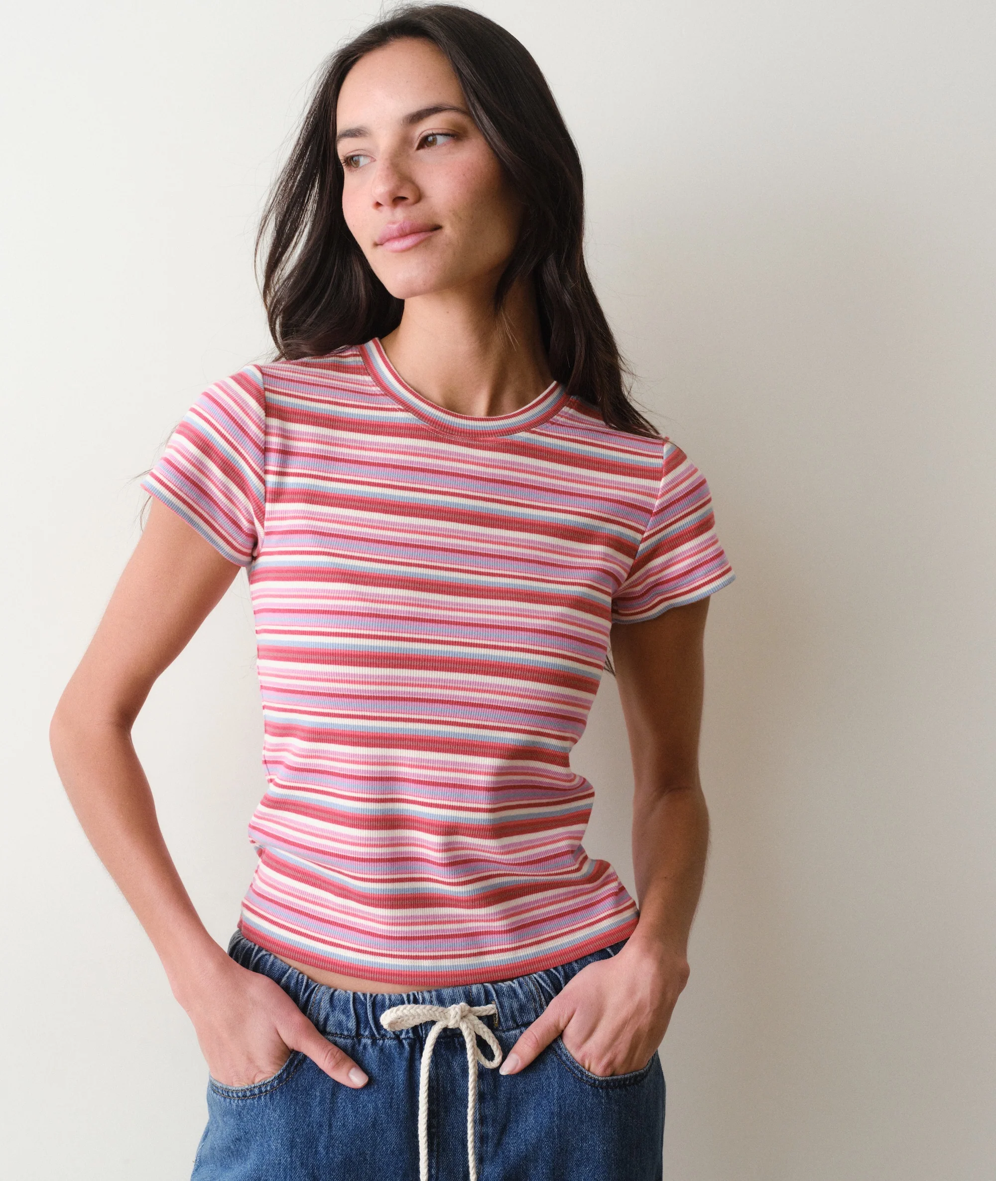 Lexi Rib Sun-In Crew Tee - Image 2