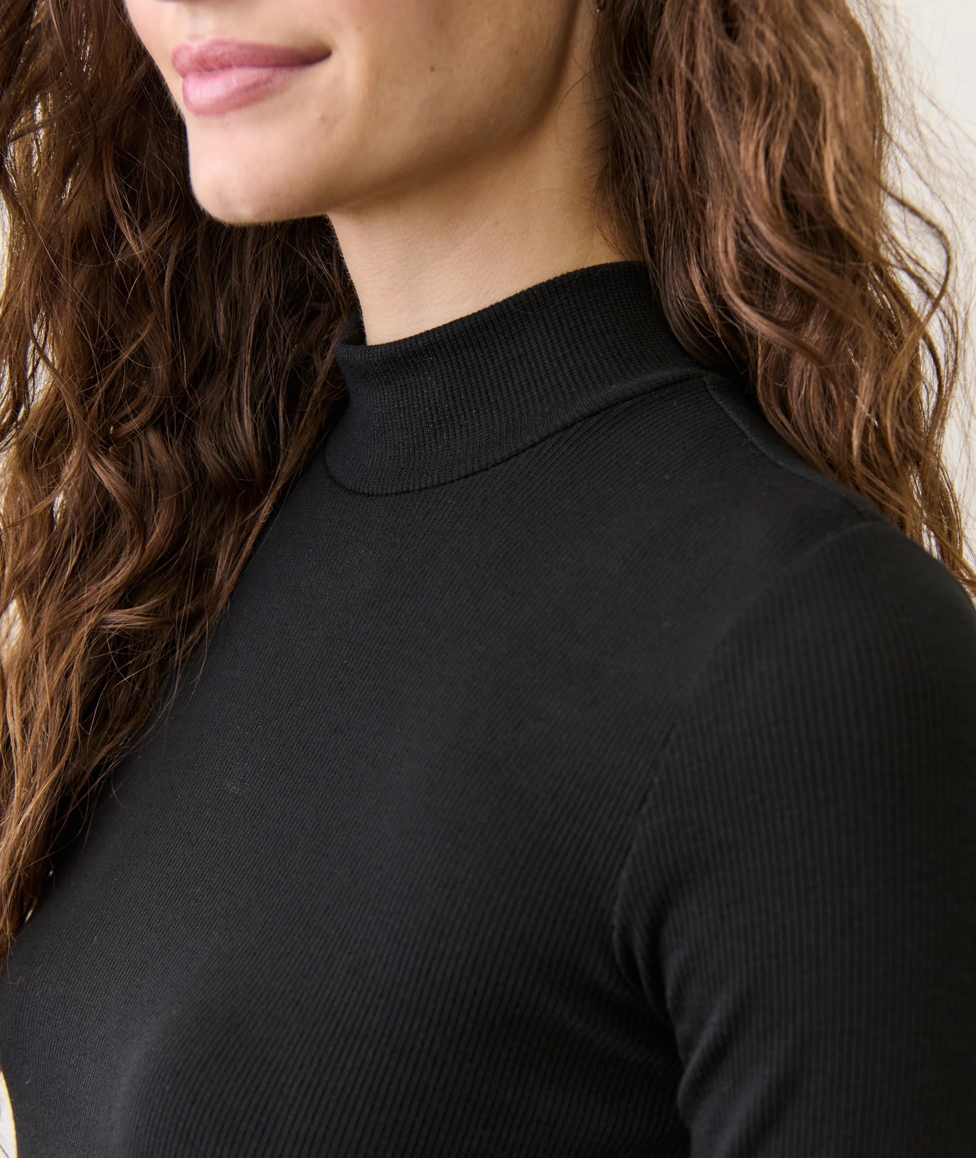 Lexi Rib Mock Neck Top - Image 5