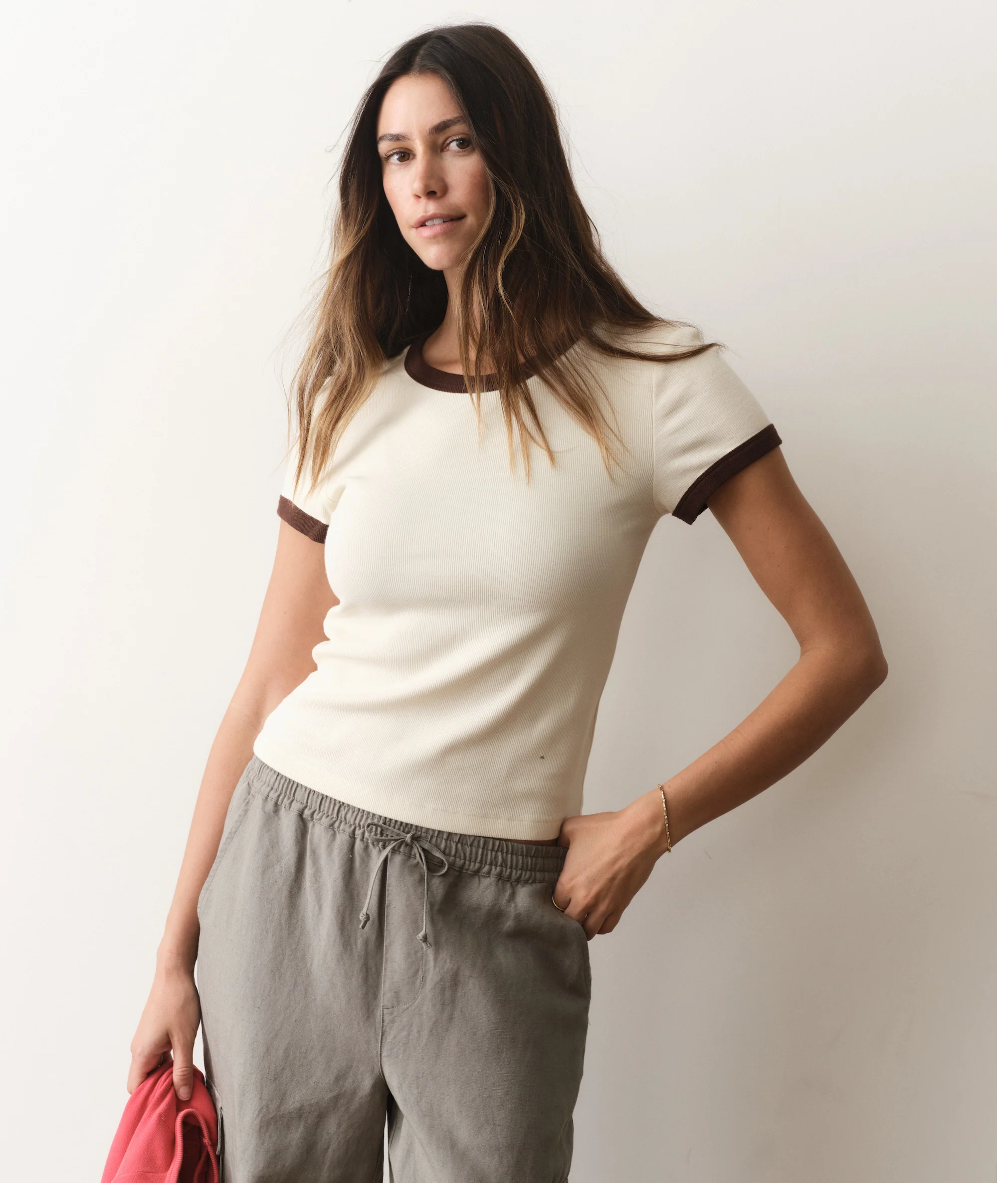 Lexi Rib Ringer Tee - Image 4