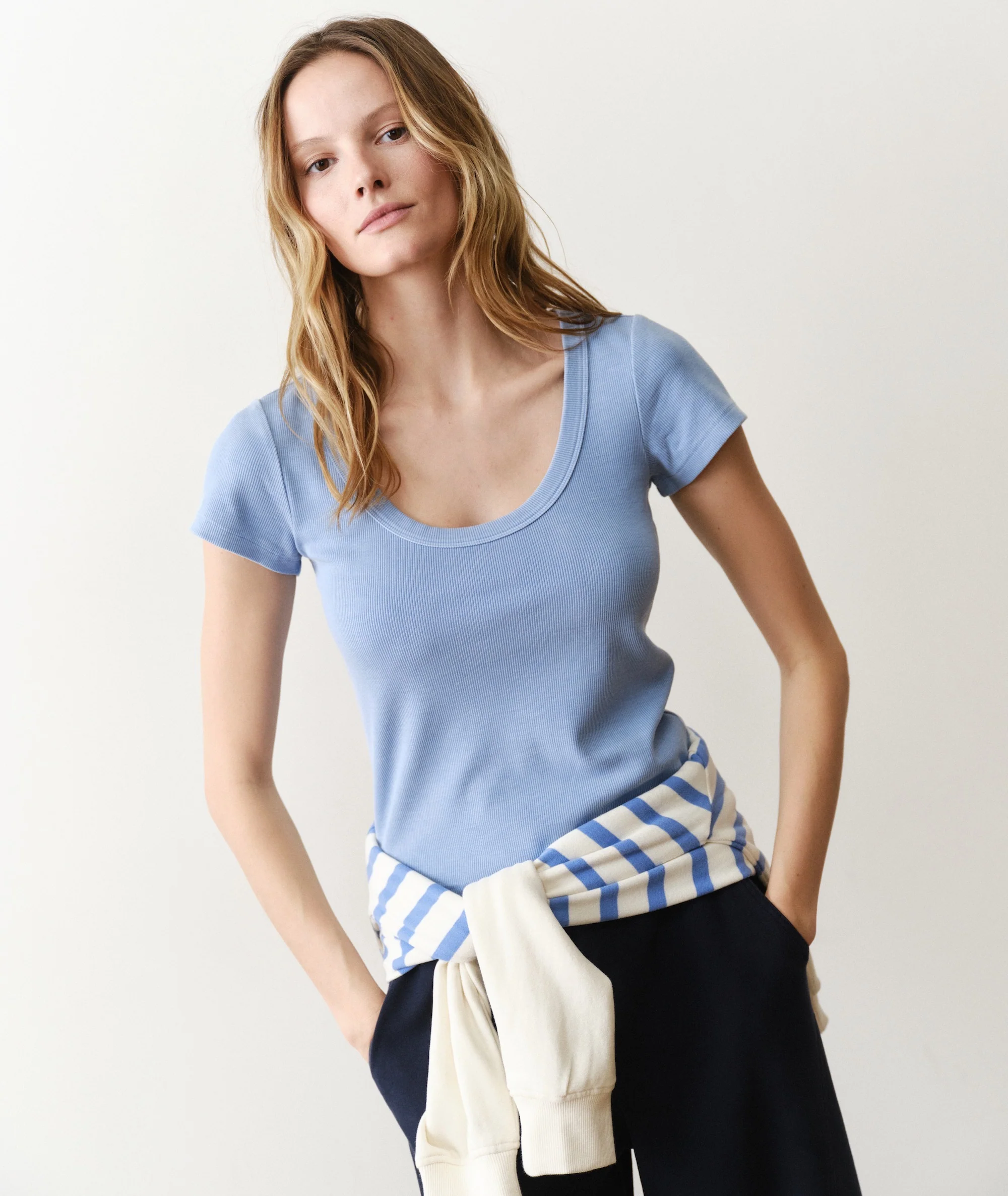 Lexi Rib Sun-In Scoop Tee - Image 3