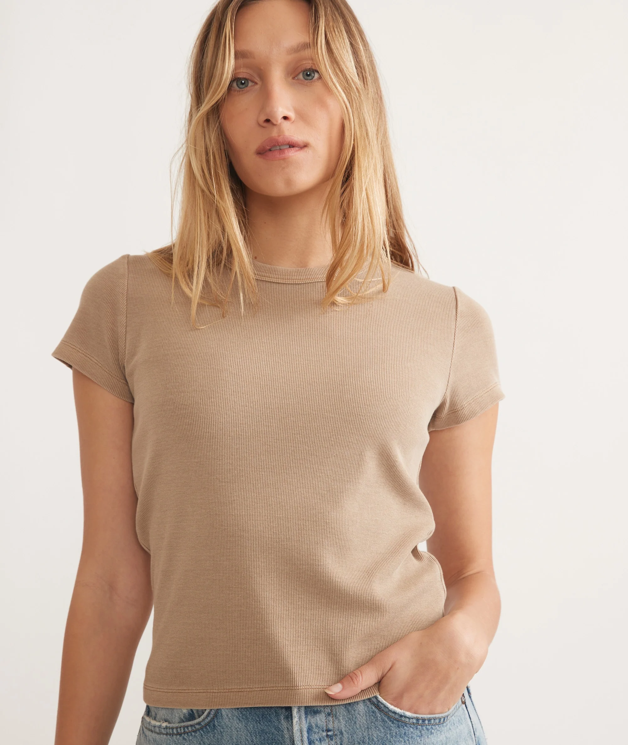 Lexi Rib Sun-In Crew Tee - Image 2