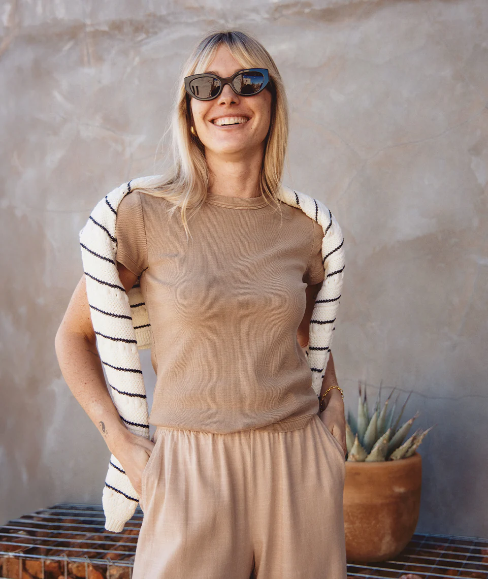 Lexi Rib Sun-In Crew Tee - Image 4