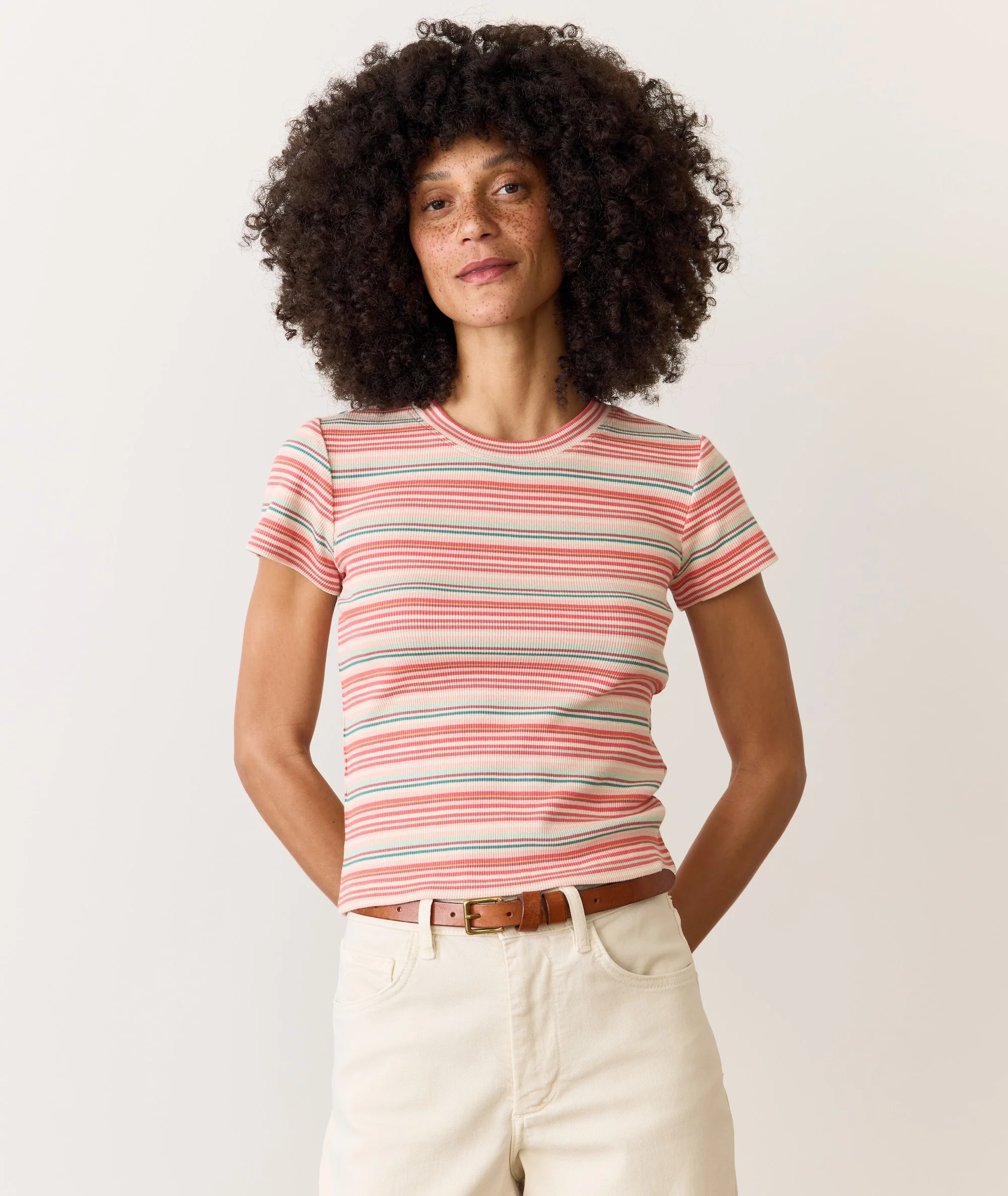 Lexi Rib Sun-In Crew Tee - Image 2