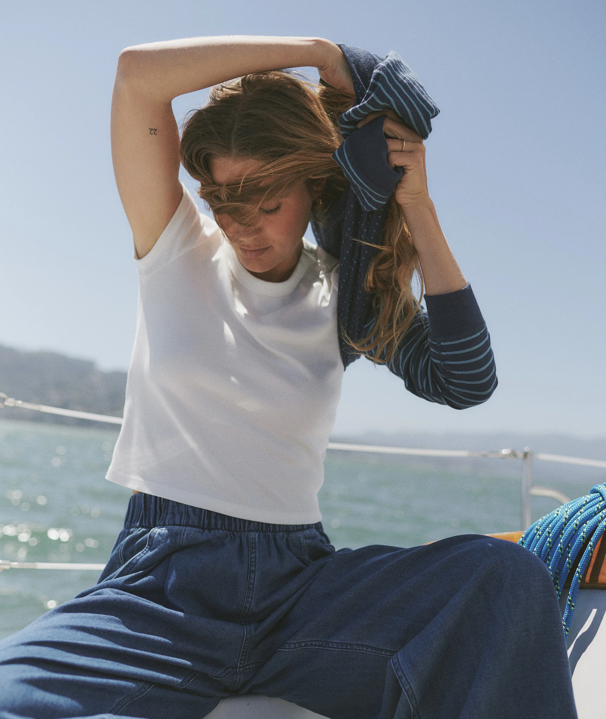 Lexi Rib Sun-In Crew Tee - Image 2