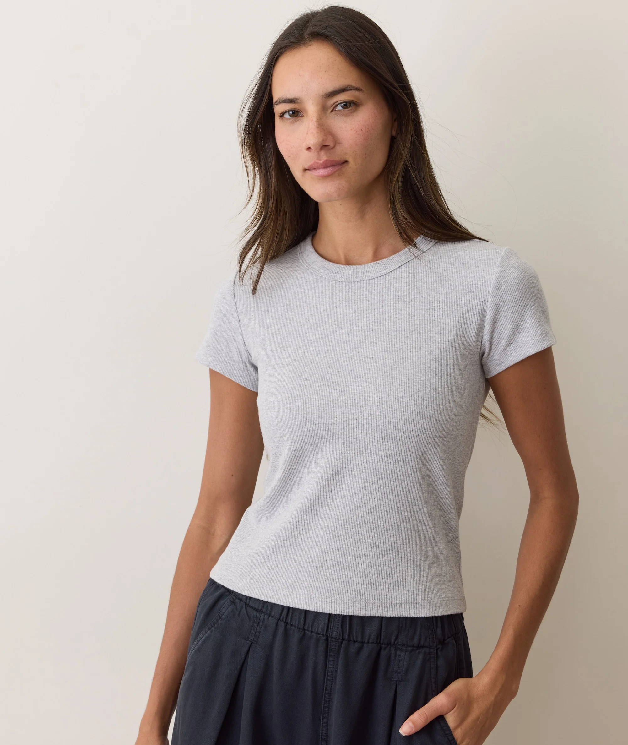 Lexi Rib Sun-In Crew Tee - Image 3