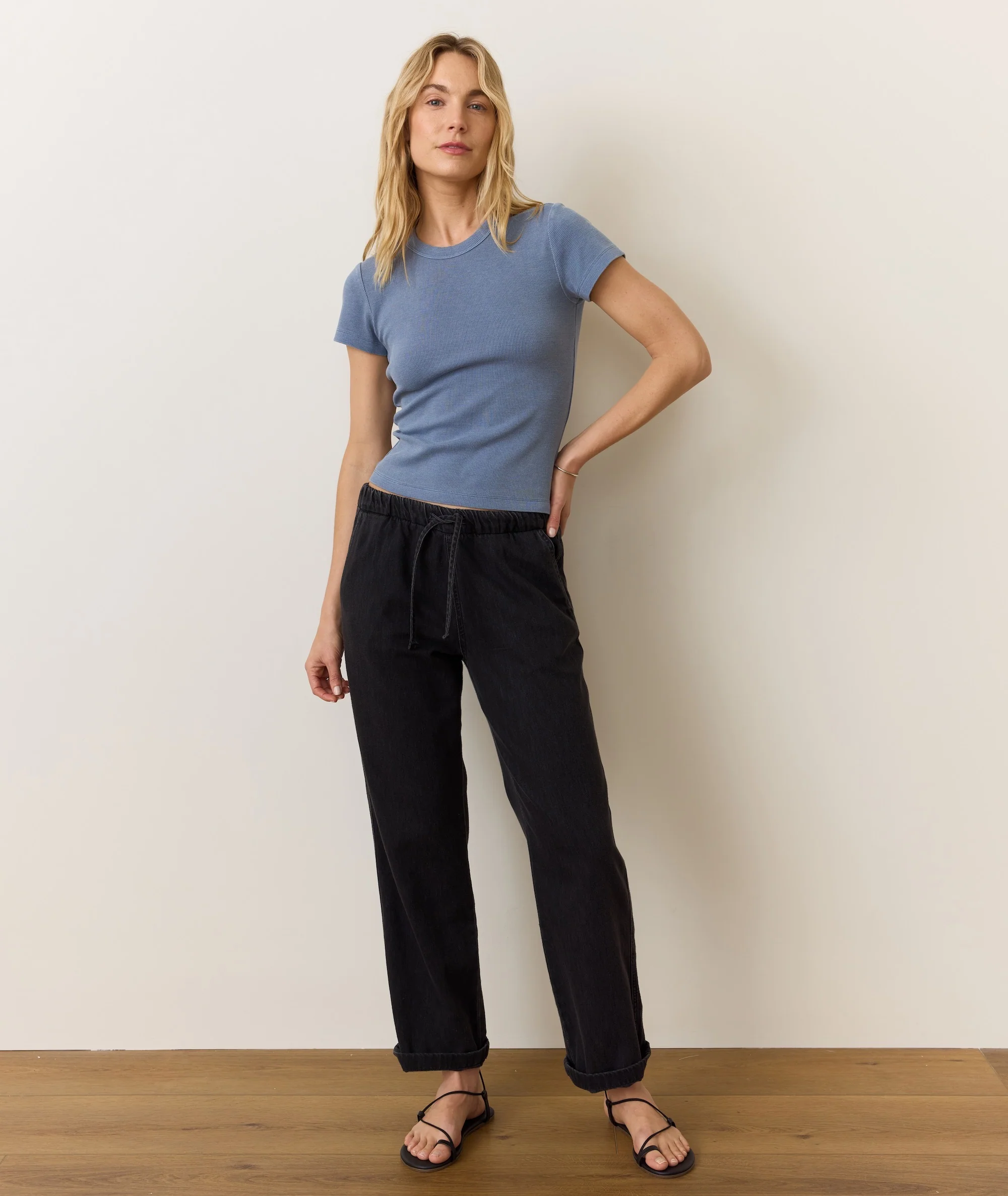 Lexi Rib Sun-In Crew Tee - Image 4