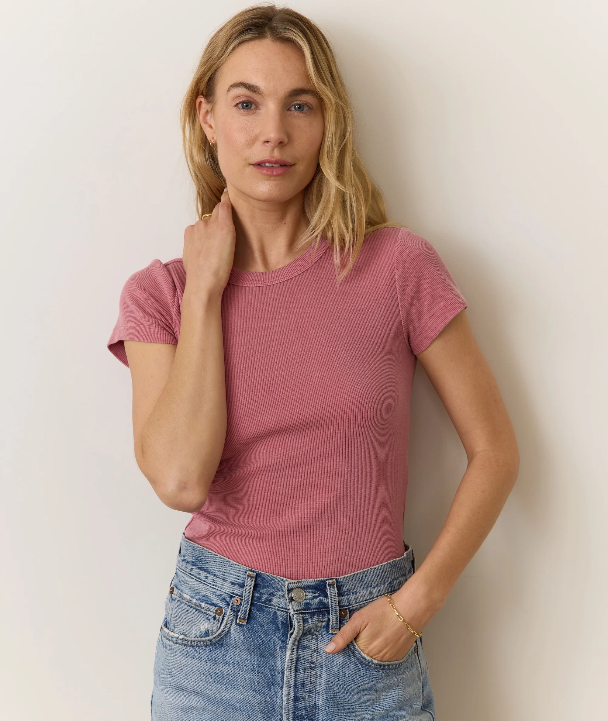 Lexi Rib Sun-In Crew Tee - Image 2